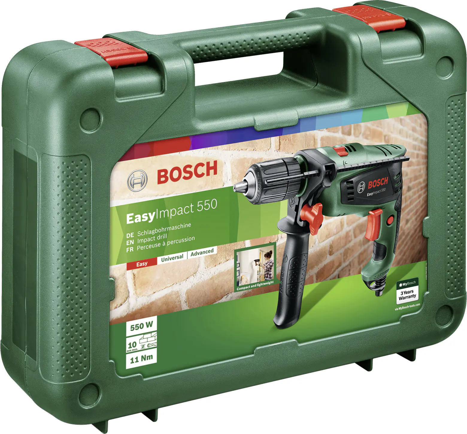 Bosch Schlagbohrmaschine EasyImpact 550 550 W Bosch Schlagbohrmaschine EasyImpact 550 550 W