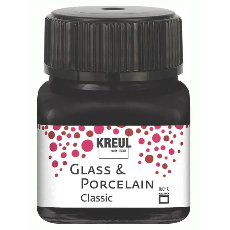 Kreul Glass & Porcelain Classic schwarz 20 ml