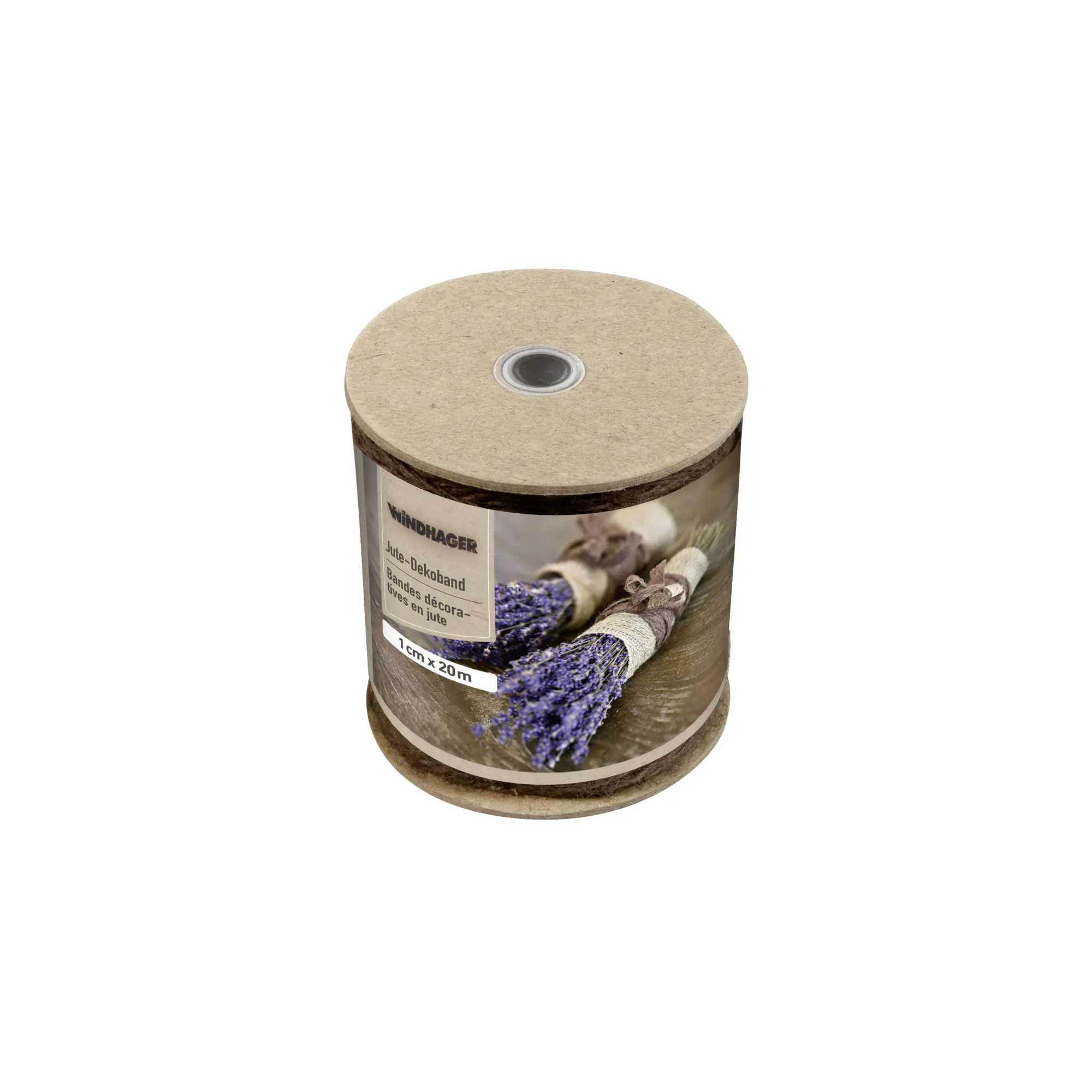 Windhager Jute Deko Band 1 cm x 20 m, braun