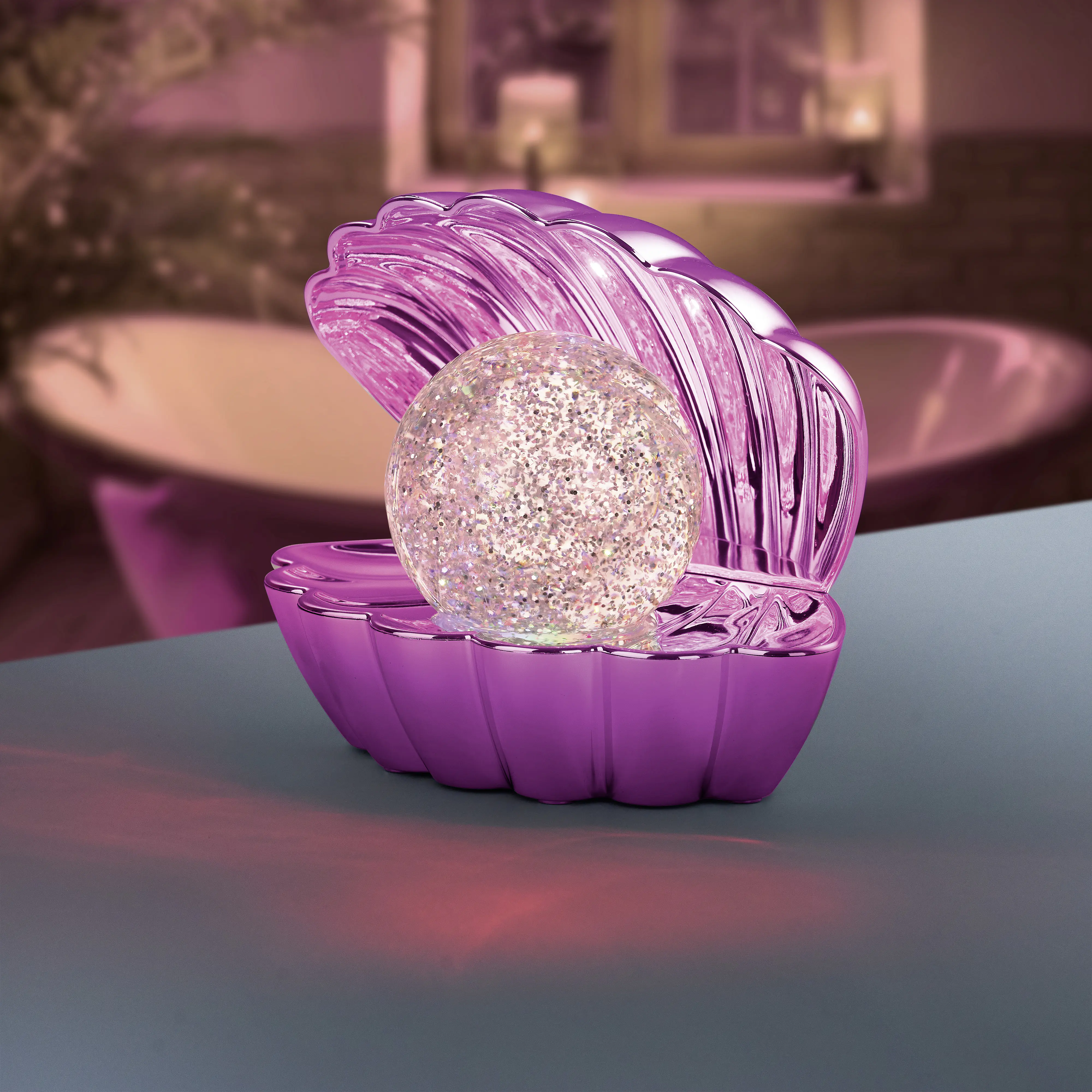 Reality LED-Tischleuchte Shelly Fun 17,5 x 14,5 cm pink