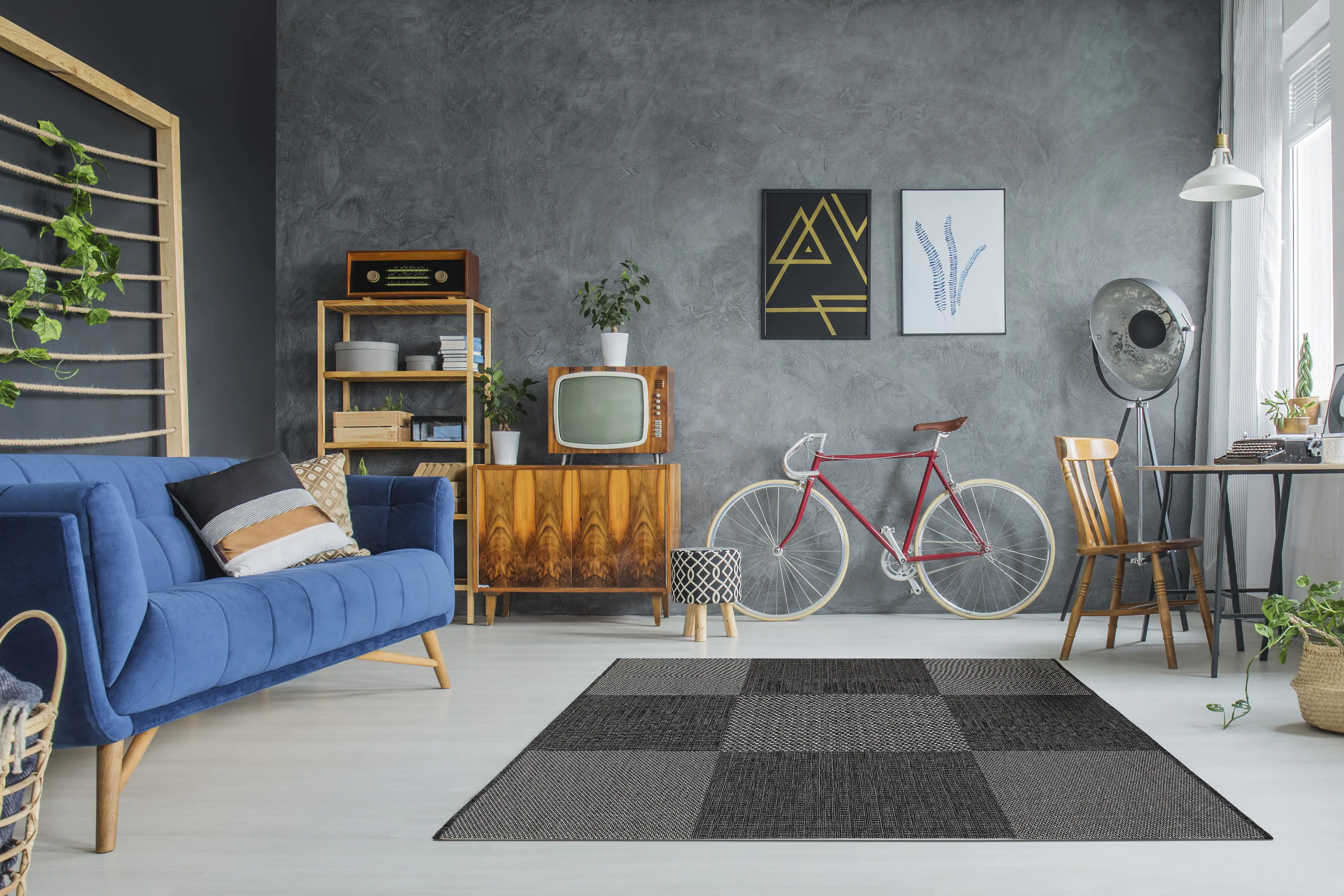 4002398907653_2 Andiamo Outdoorteppich Arizona anthrazit, 160 x 230 cm