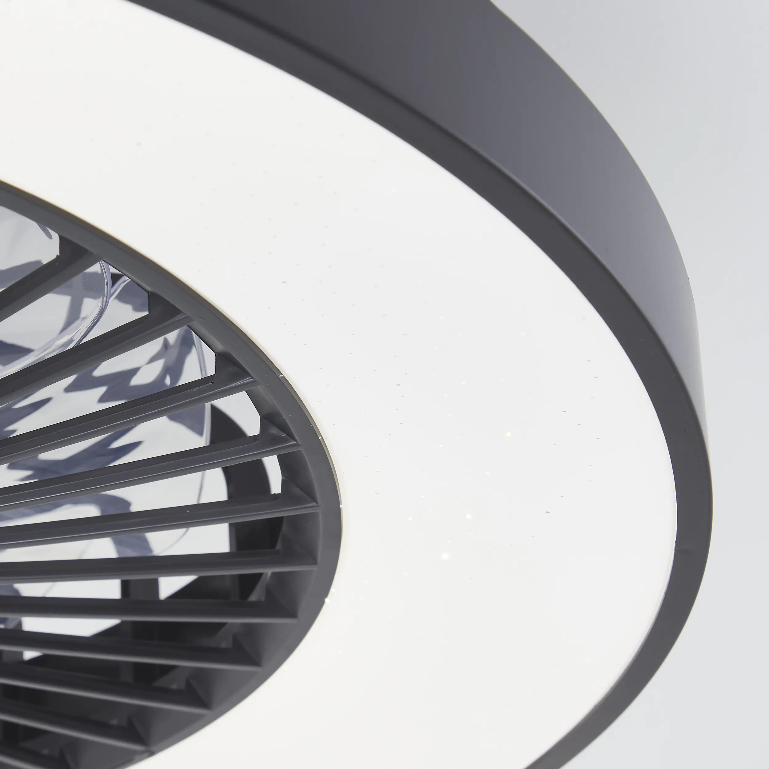 Brilliant LED Deckenleuchte mit Ventilator Mazzaro Ø 58 cm 55 W schwarz