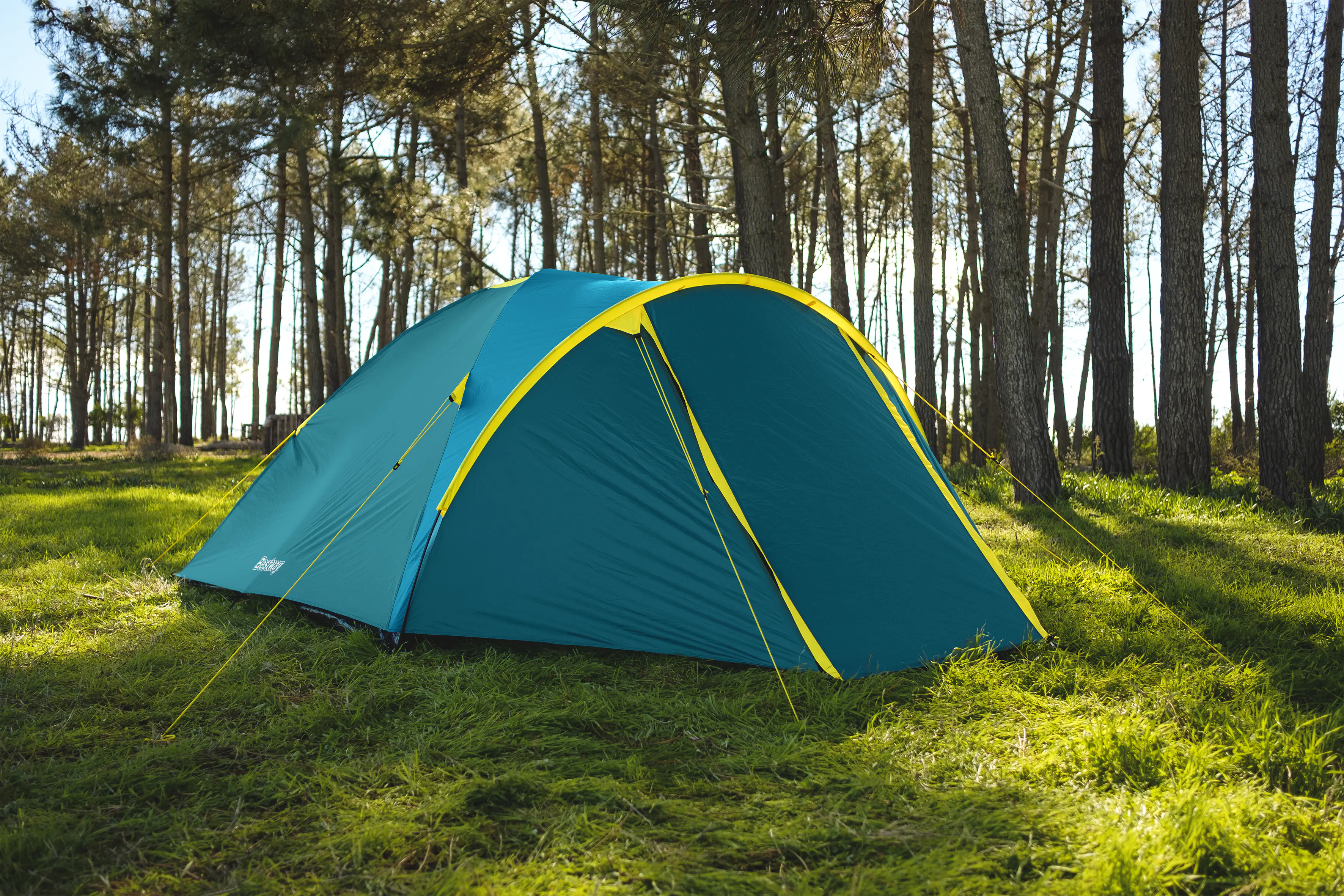 Bestway 4-Personen-Zelt Active Ridge 4 grün-gelb 310 x 240 x 130 cm 