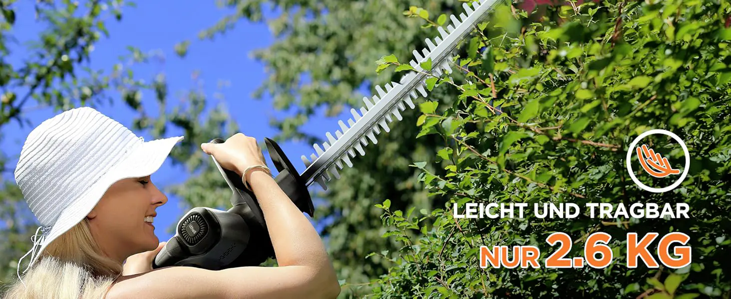 Litheli Akku-Heckenschere U20 20V, 51 cm Schnittlänge inkl. Akku 2.0Ah