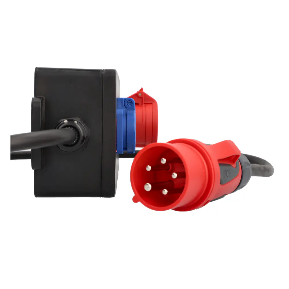 Unitec Stromstation Steyregg mit 3x Steckdose & 1x CEE Steckdose 2 m