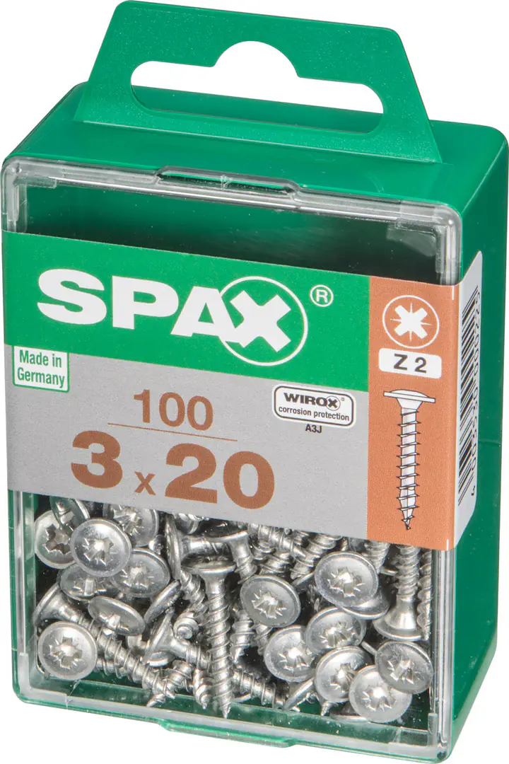 Spax Universalschrauben 3.0 x 20 mm PZ 2 - 100 Stk.