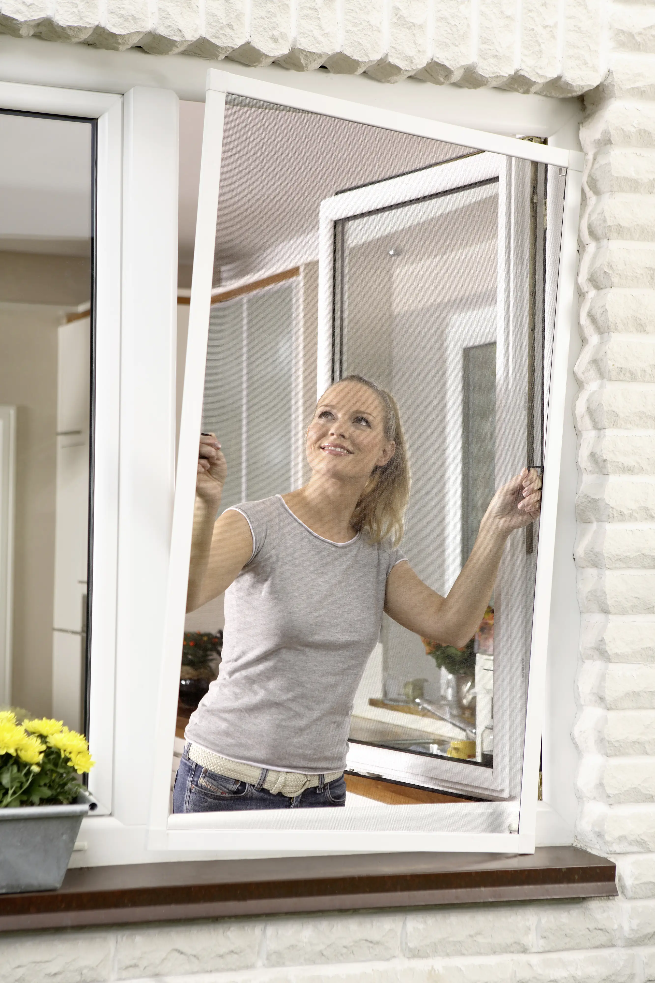 tesa Insektenschutz-Fenster COMFORT 100 x 120 cm weiß