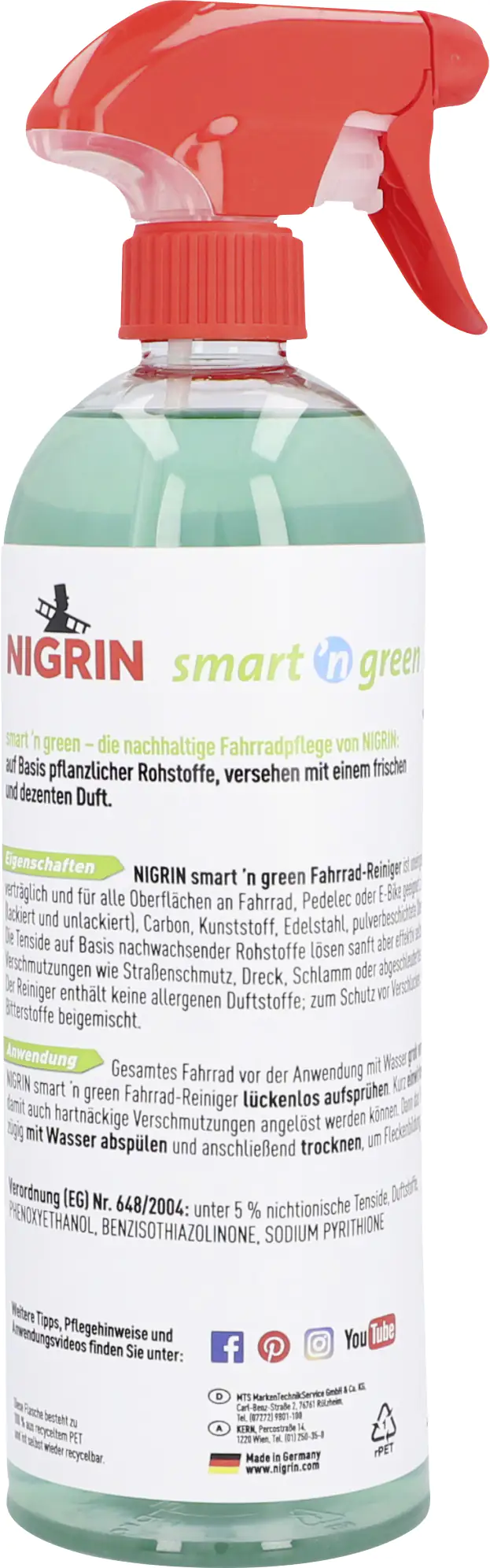 Nigrin Smart'n Green Fahrrad Reiniger 750ml