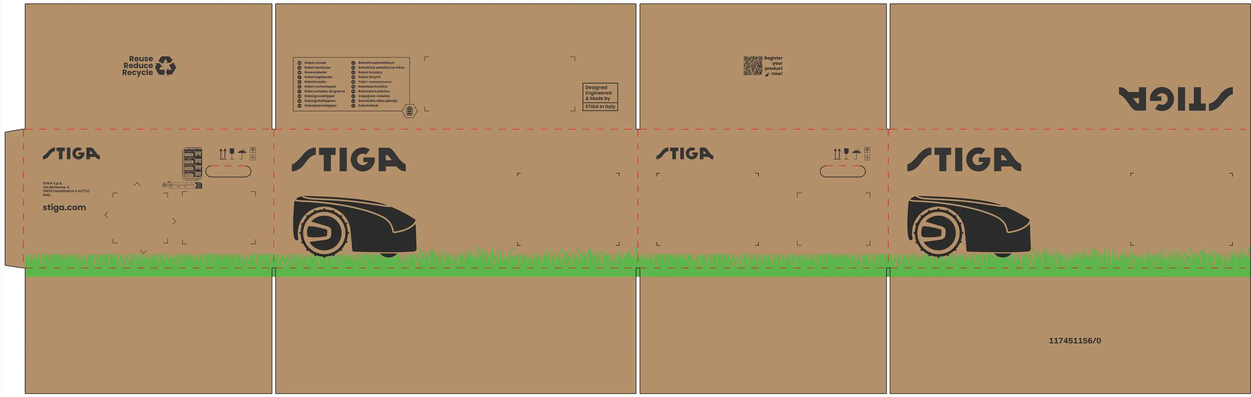 Stiga Mähroboter G 600, 25,2 V, 18 cm Schnittbreite