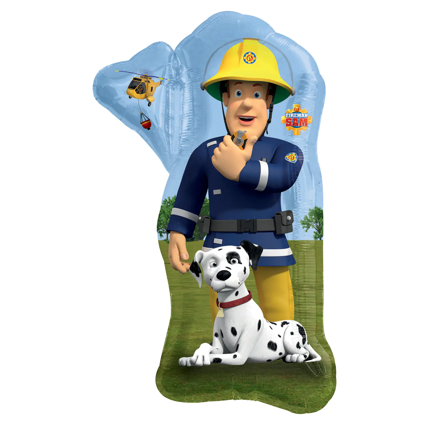 Folienballon Fireman Sam 55 x 83 cm Folienballon Fireman Sam 55 x 83 cm