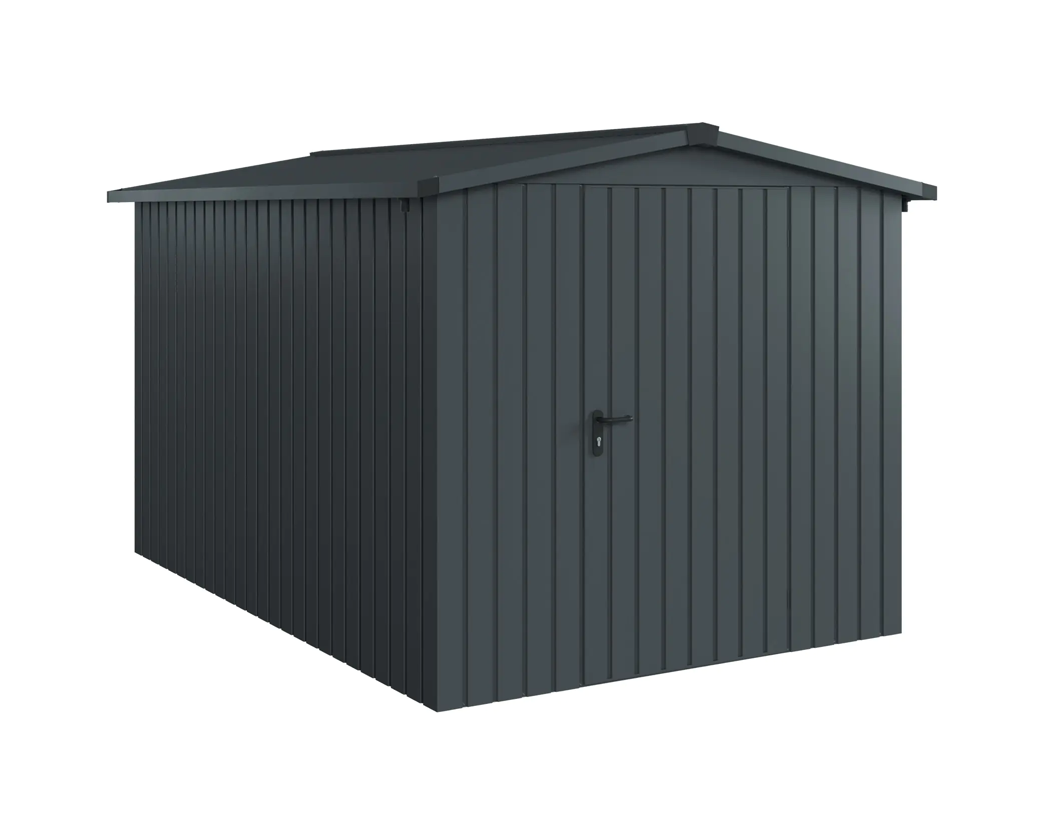 EcoStar Metallgerätehaus Euroline ESD7 anthrazit 214 x 310 cm 1-flg. EcoStar Metallgerätehaus Euroline ESD7 anthrazit 214 x 310 cm 1-flg.