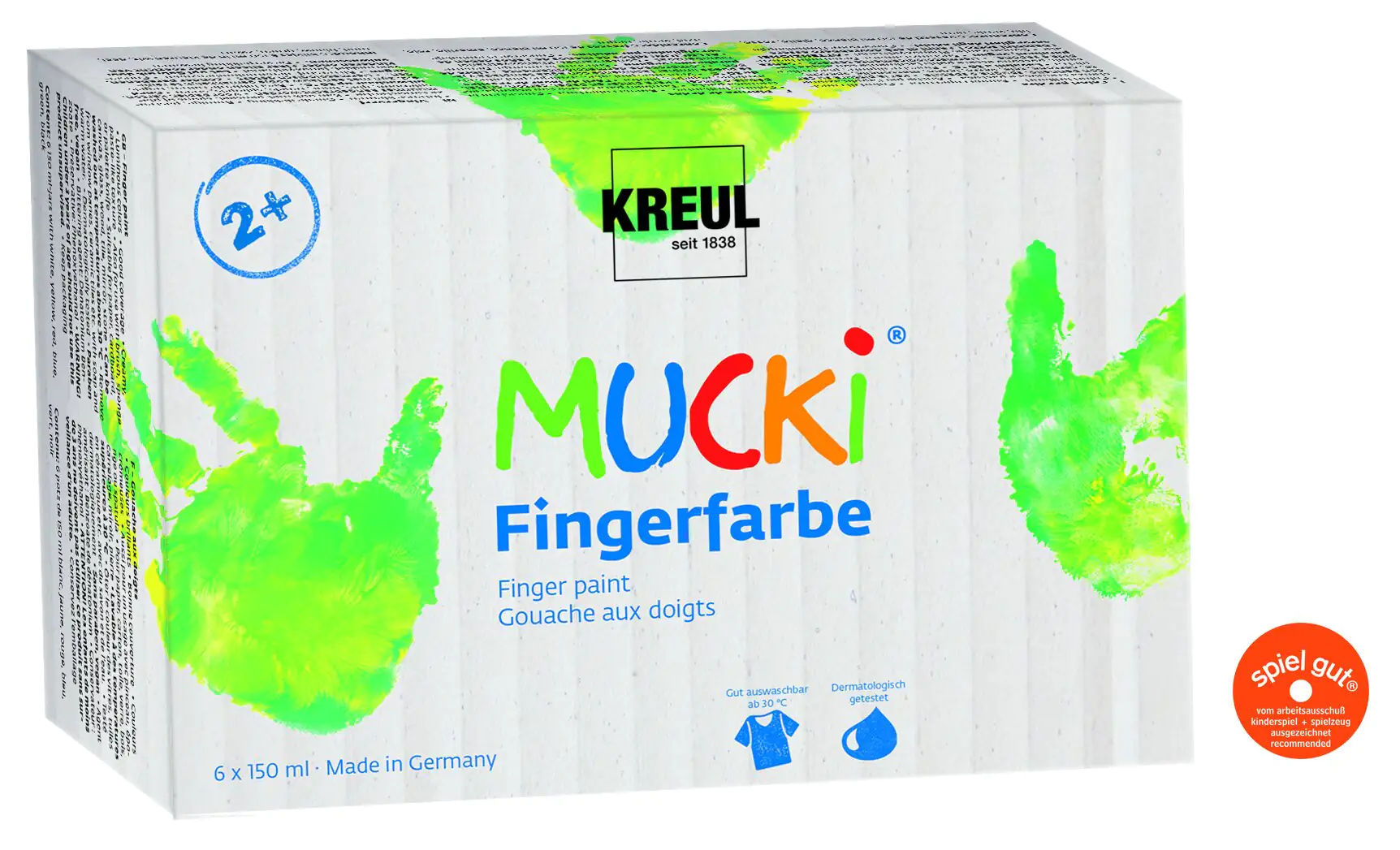 Kreul Mucki Fingerfarbe 6er Set je 50 ml Kreul Mucki Fingerfarbe 6er Set je 50 ml