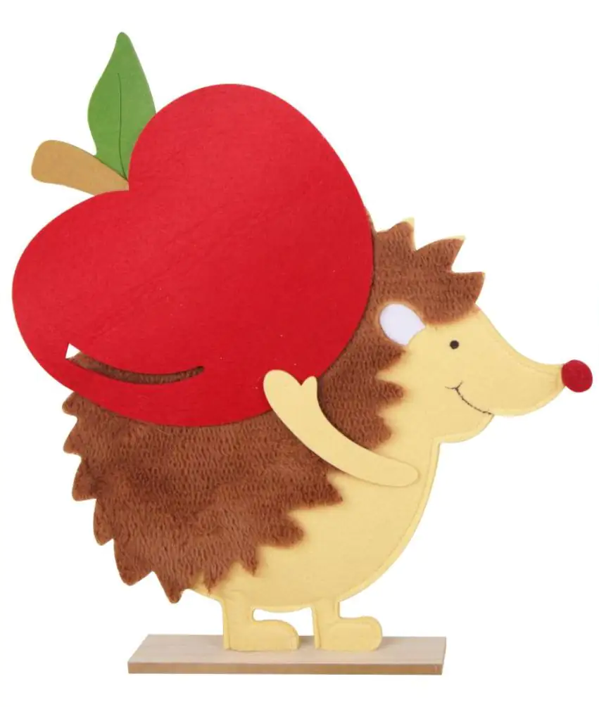 TrendLine Dekofigur Igel aus Filz 40,5 x 34 cm