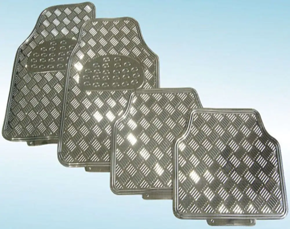 TrendLine Universal Fußmatten 4-teilig Aluoptik