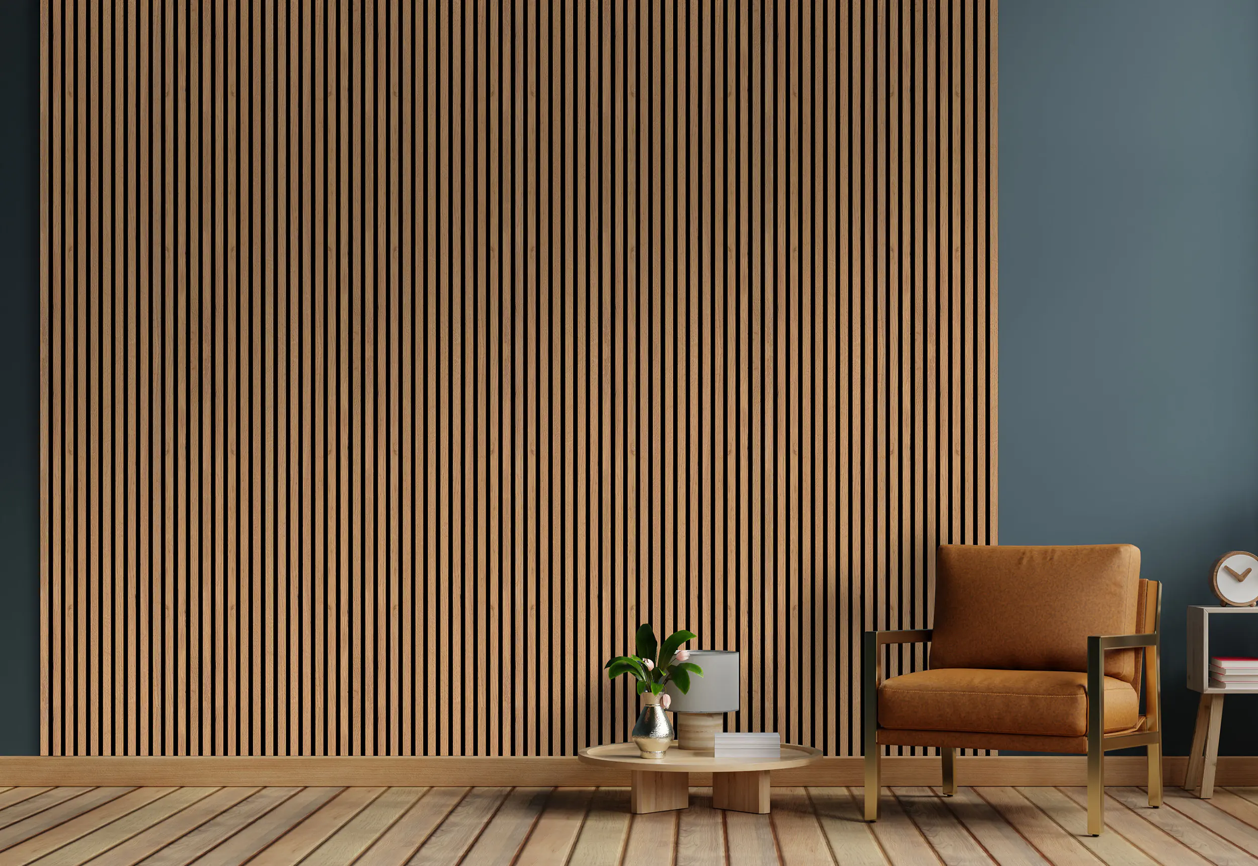 Neuhofer Akustikpaneel Risseiche 240 x 57,25 x 1,6 cm braun