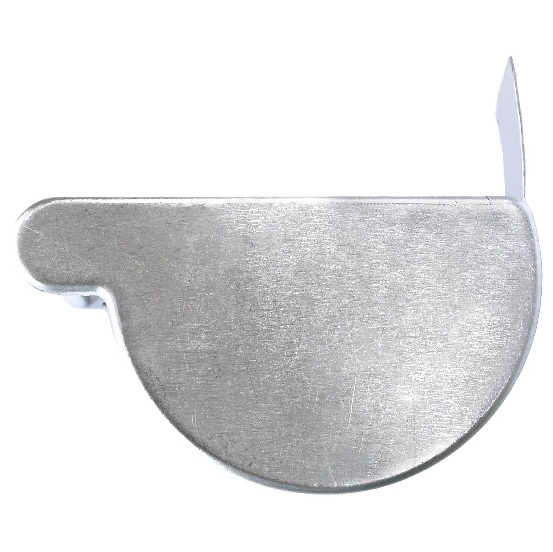 Sarei Endstück Alu Halbrund, NW 80, Rechts