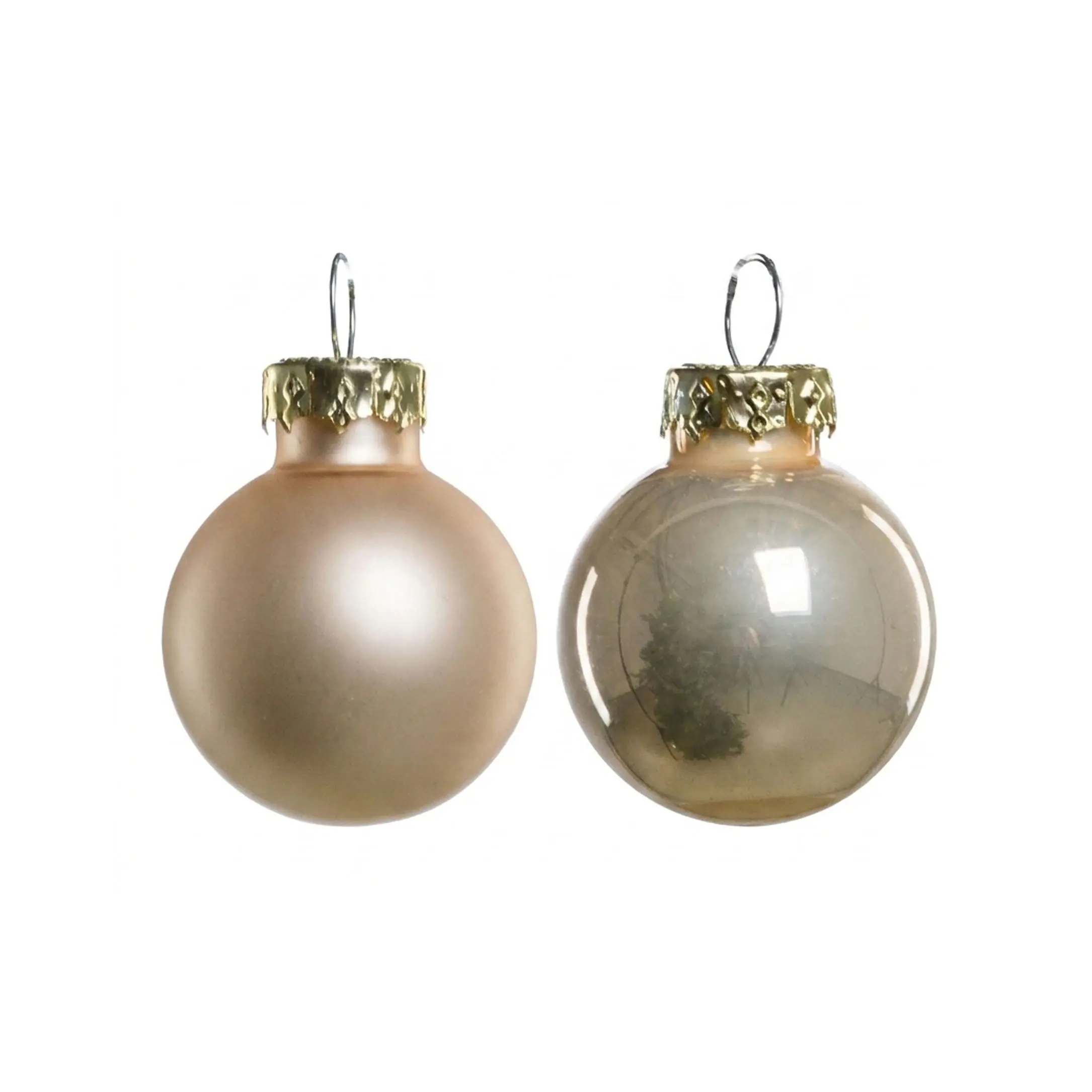 TrendLine Weihnachtskugeln aus Glas Ø 2,5 cm champagner 24 Stück