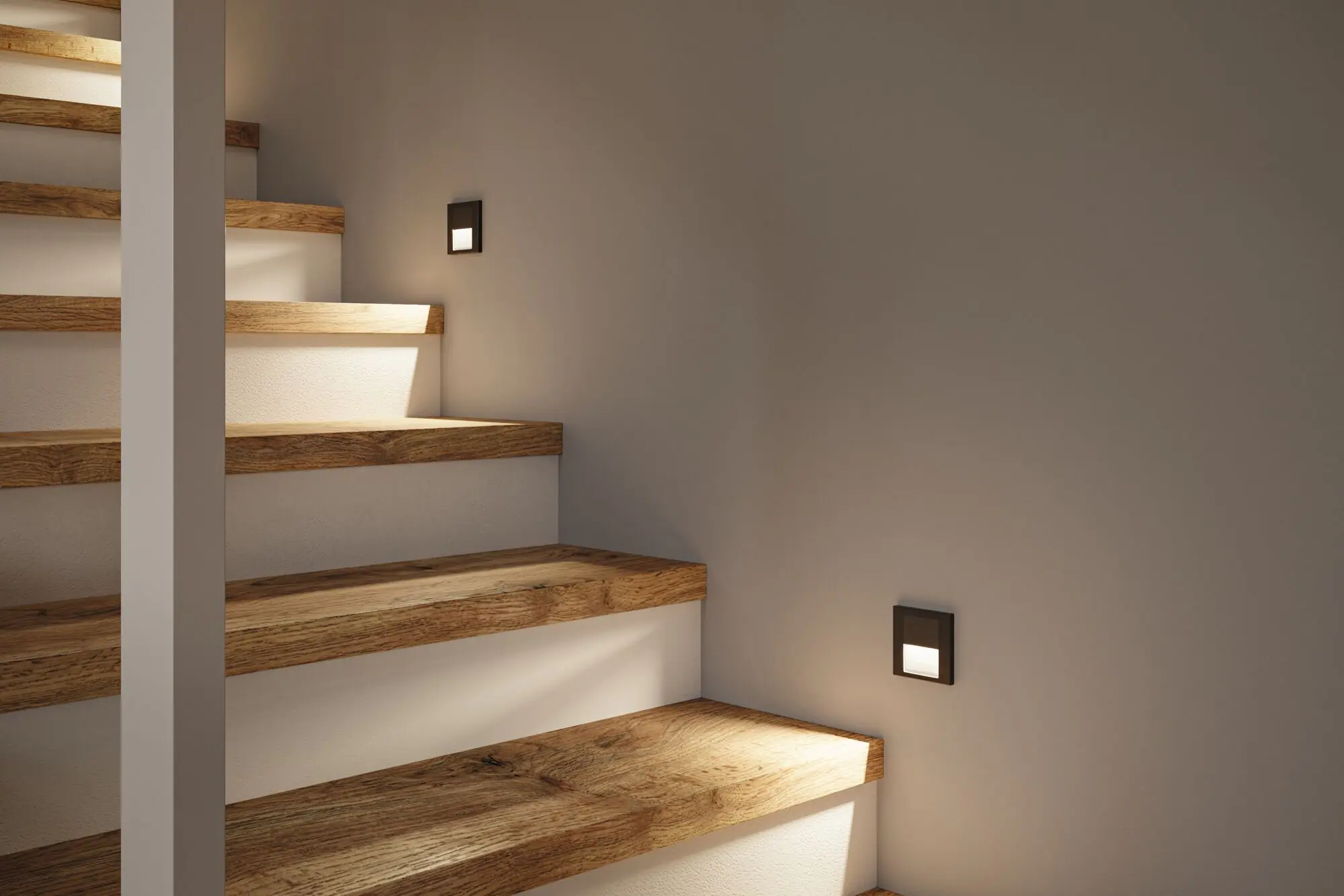 Paulmann LED Wand-Einbauleuchte Tsaro 1W Bewegunsmelder schwarz matt