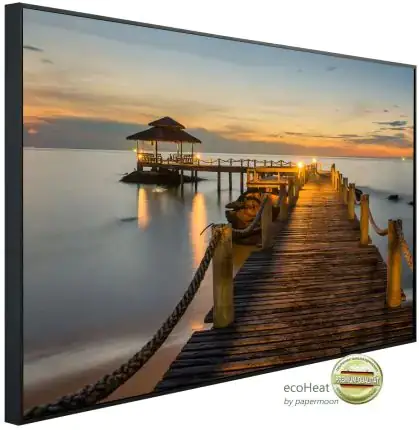 papermoon Infrarotheizkörper EcoHeat 60X100 cm 600 Watt, Seebrücke
