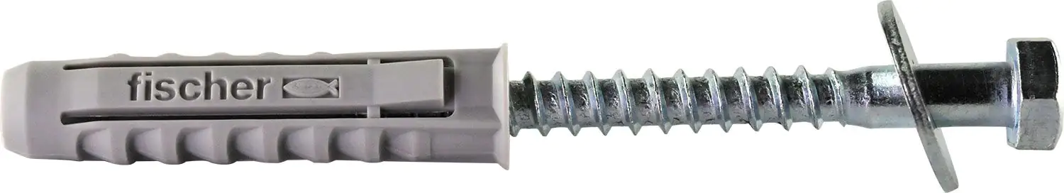 Schwaiger Montage-Set Schrauben-Dübel SSET812 531 silber, mit Fischer® Dübeln, 4 Stück