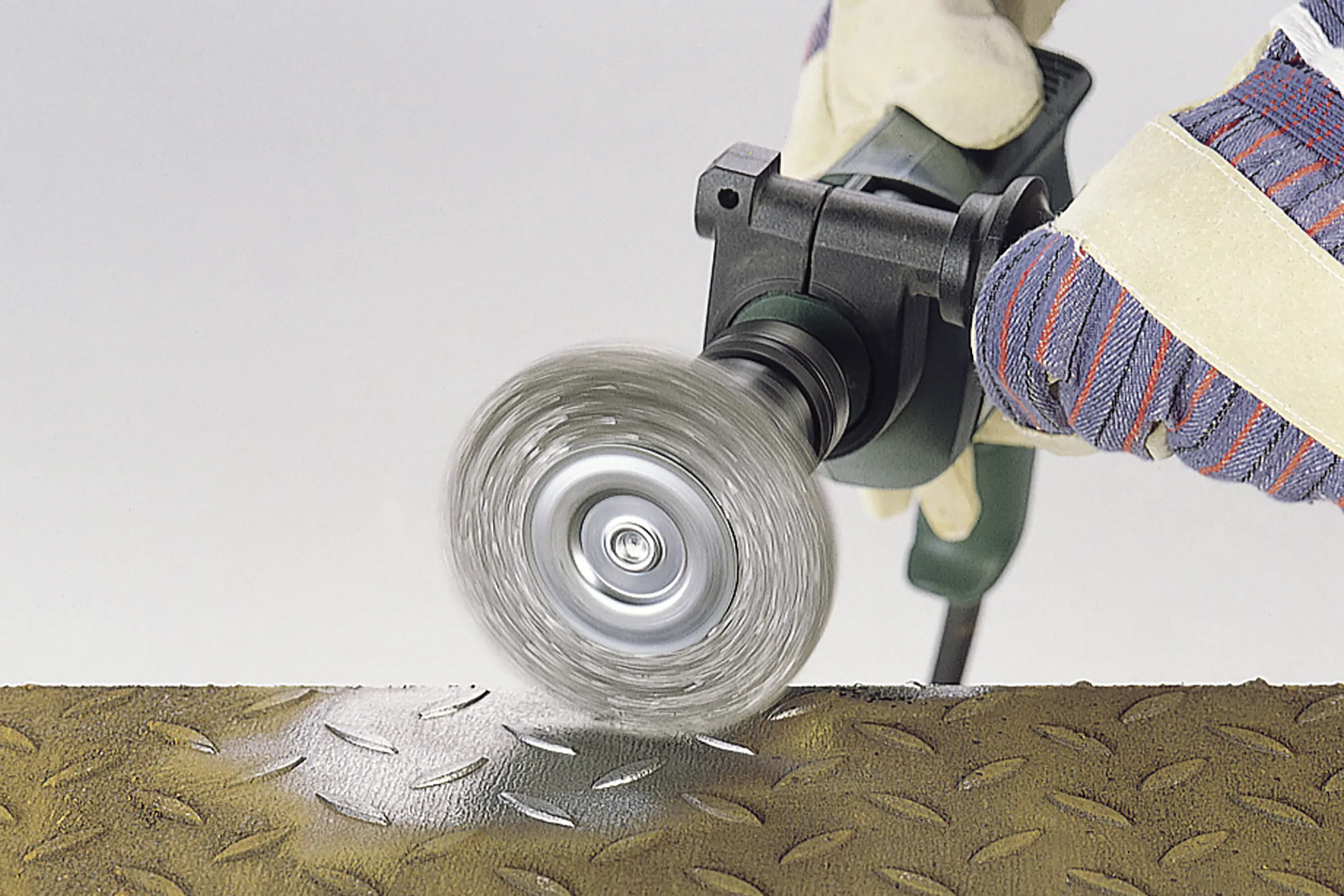 Wolfcraft Scheibendrahtbürste Ø 100 x 10 mm Schaft 6 mm