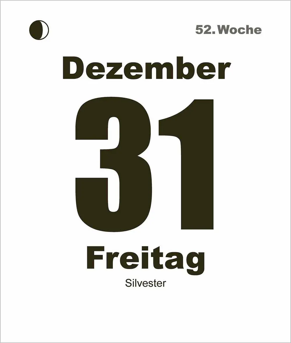 Korsch Kalender Tages-Abreißkalender Mini 2027 