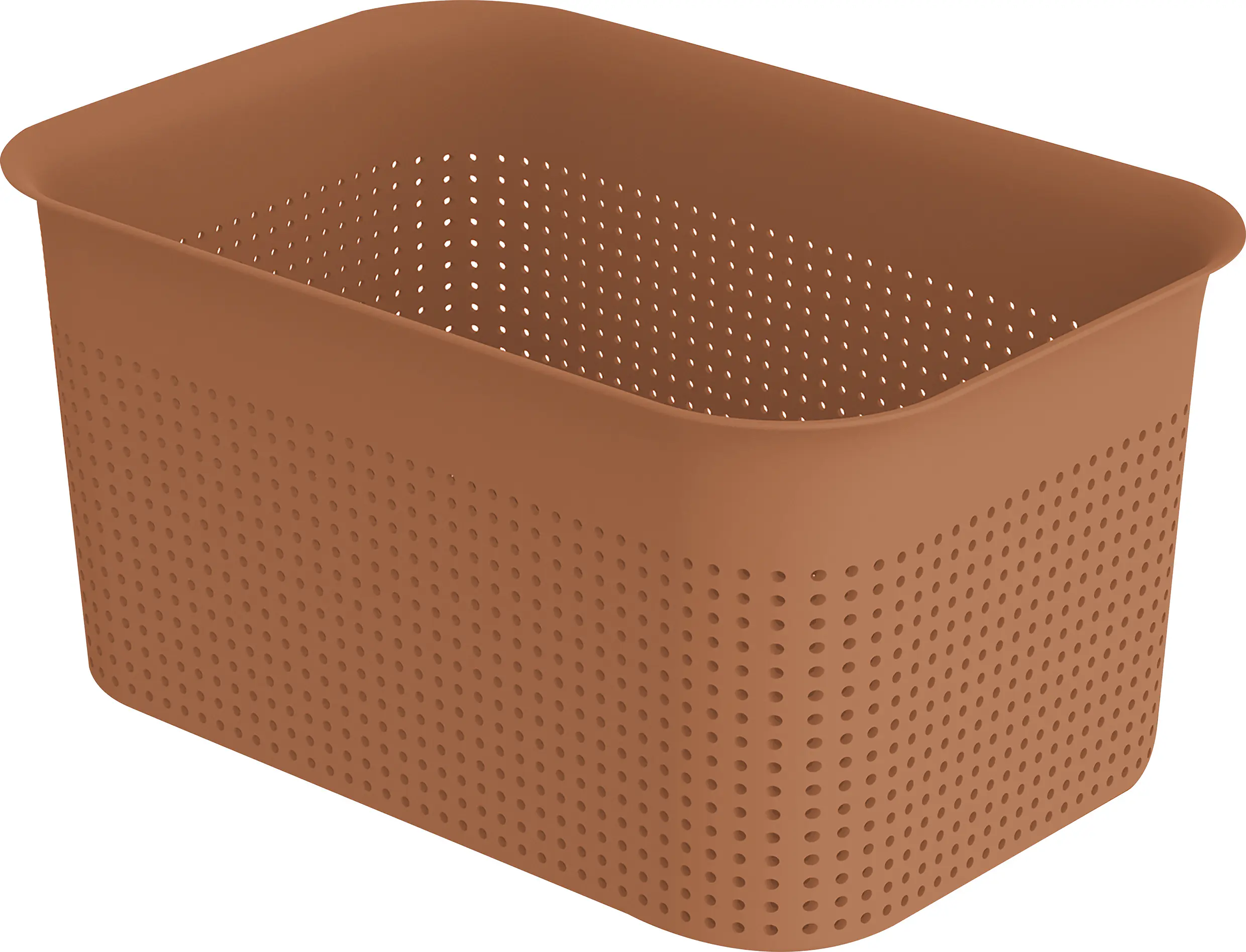 Rotho Aufbewahrungsbox Brisen 26,2 x 18 cm 4,5 L coral clay gedeckt