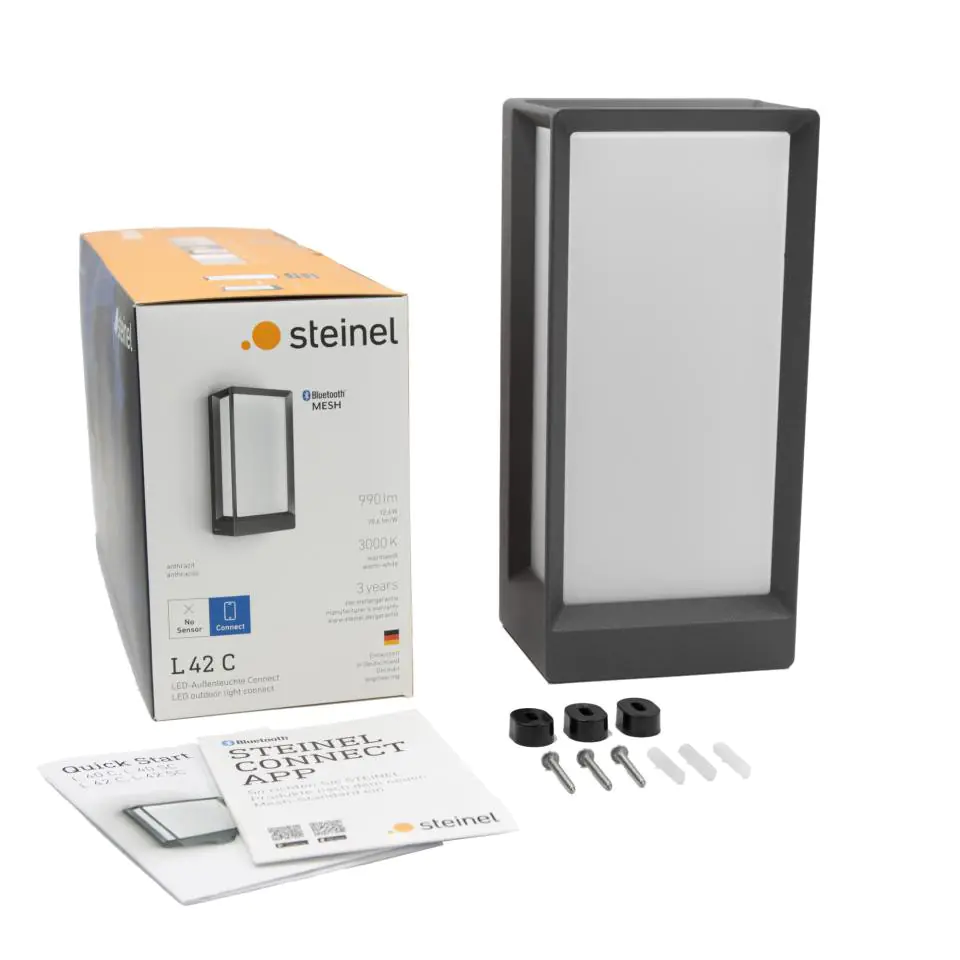 Steinel LED Außenleuchte L 42 C 12,6W, anthrazit, Alu
