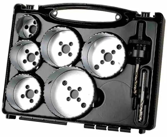 Wolfcraft Lochsägen-Set BiM Elektrizität