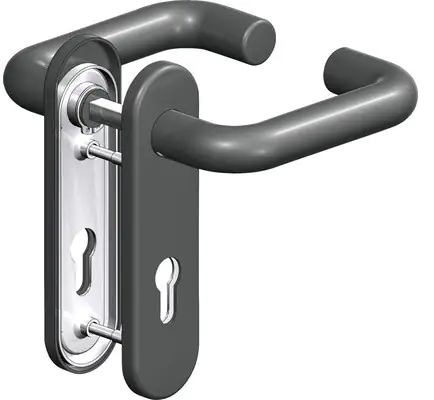 Hörmann Feuerschutzgarnitur Kunststoff schwarz abgerundet