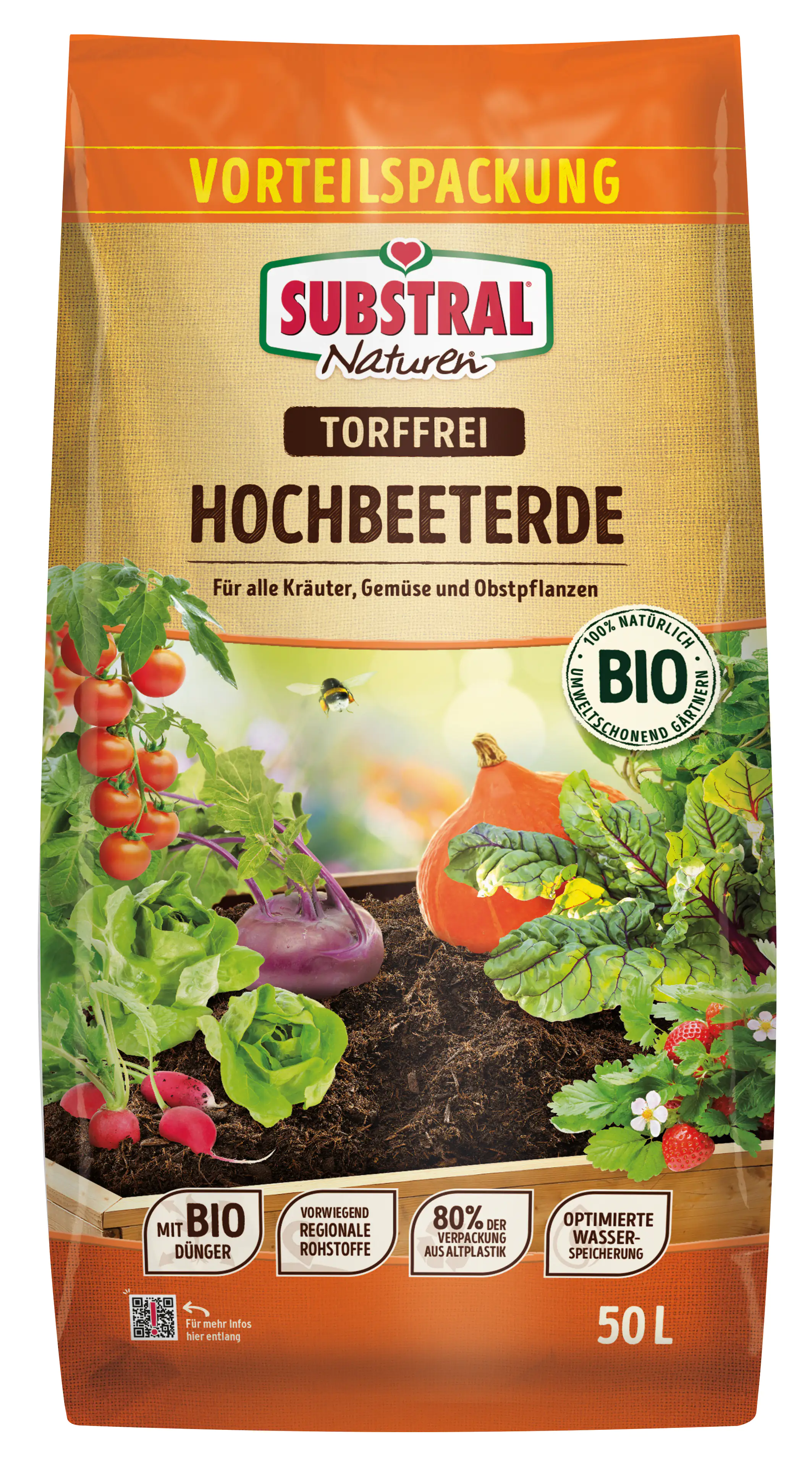 Substral Naturen Hochbeeterde 50 L torffrei kaufen Globus Baumarkt