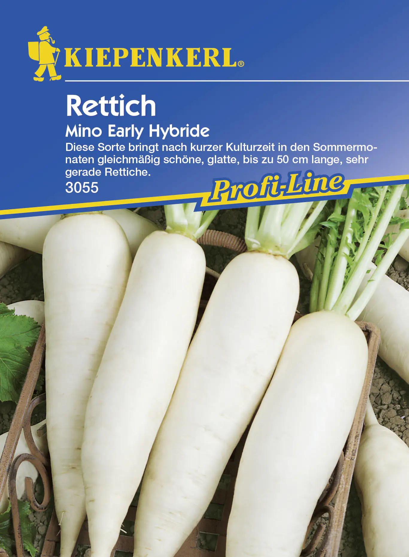 Kiepenkerl Rettich Mion Early Raphanus sativus var. longipinnatus, Inhalt: ca. 70 Pflanzen