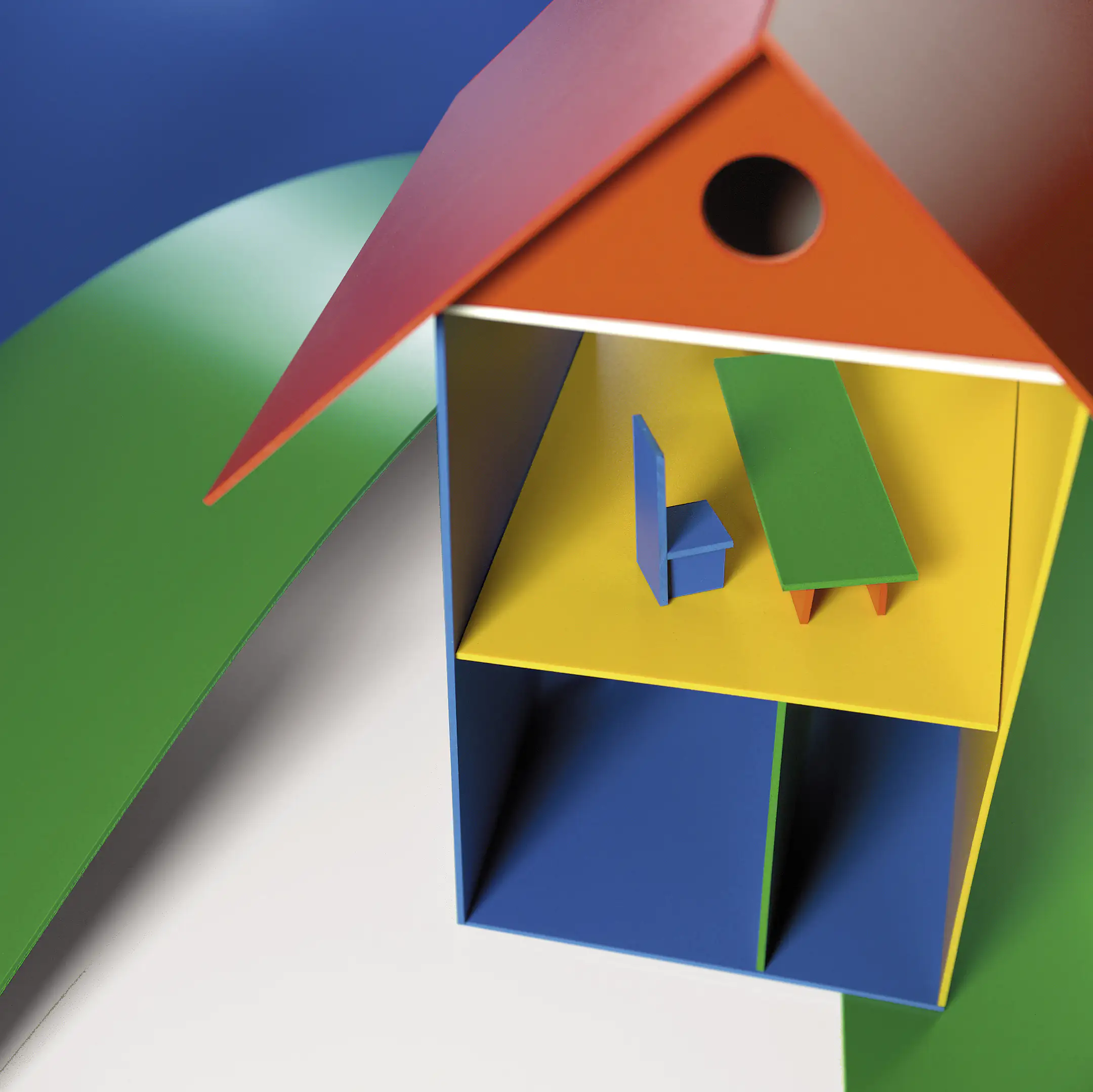 Gutta Hartschaumplatte 50 x 100 cm, 3 mm, rot