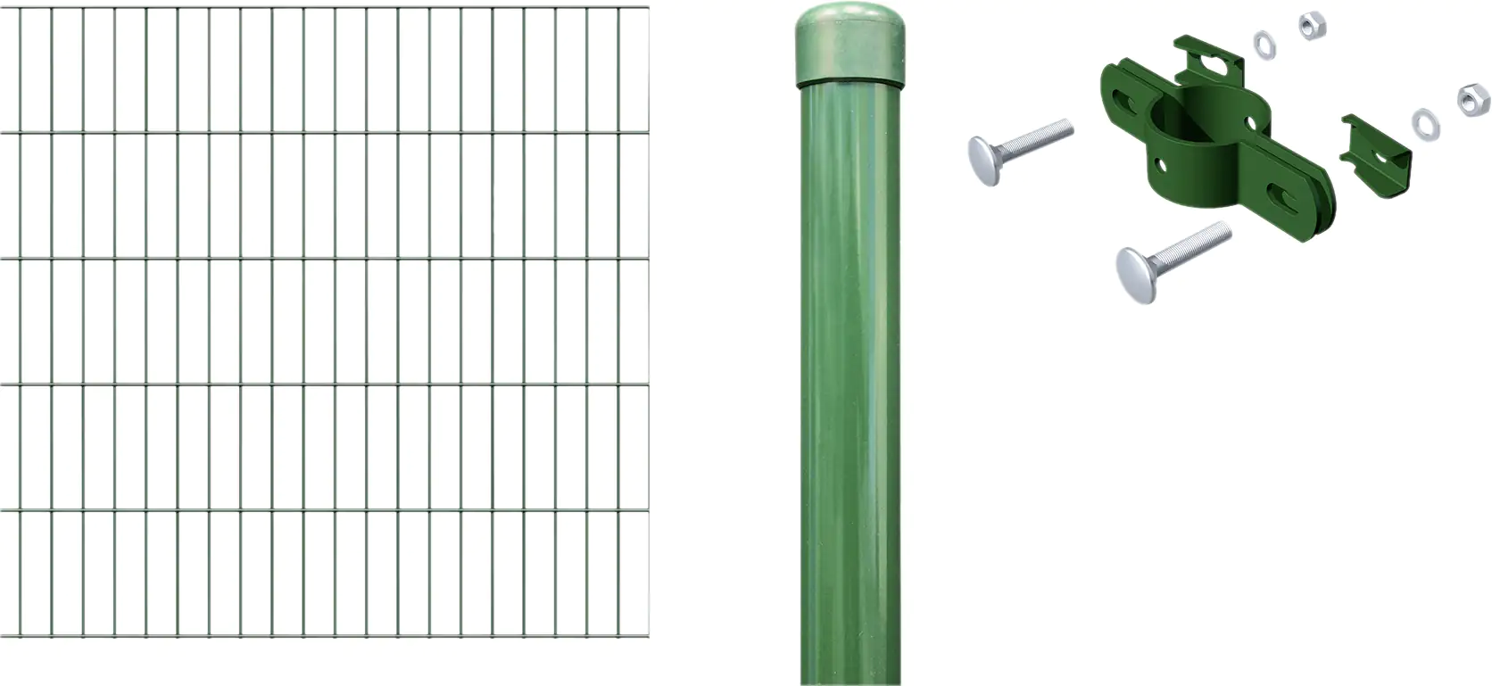 Alberts Anbauset Doppelstabmatten 2 m 120 cm 6/5/6 grün Alberts Anbauset Doppelstabmatten 2 m 120 cm 6/5/6 grün