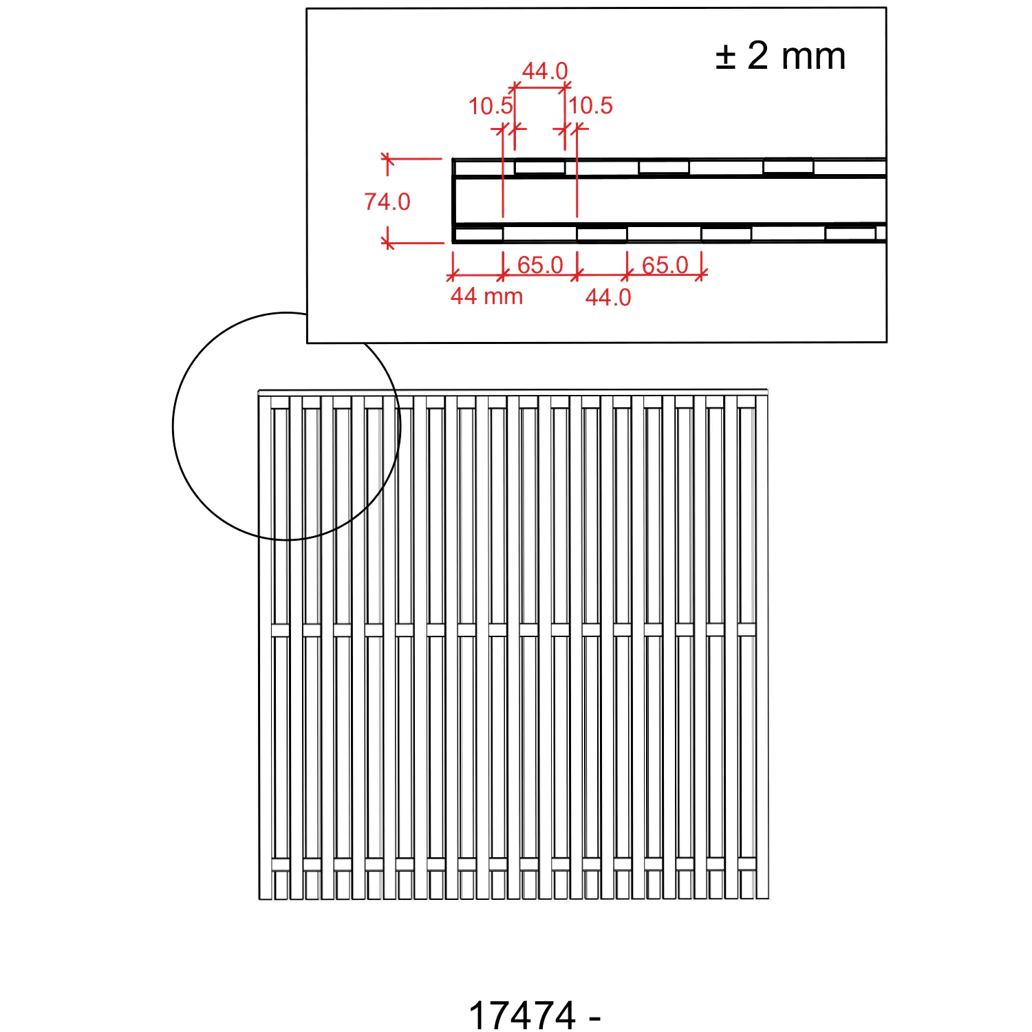 Plus Zaun Nagano 180 x 180 cm RAL 9010 Weiß
