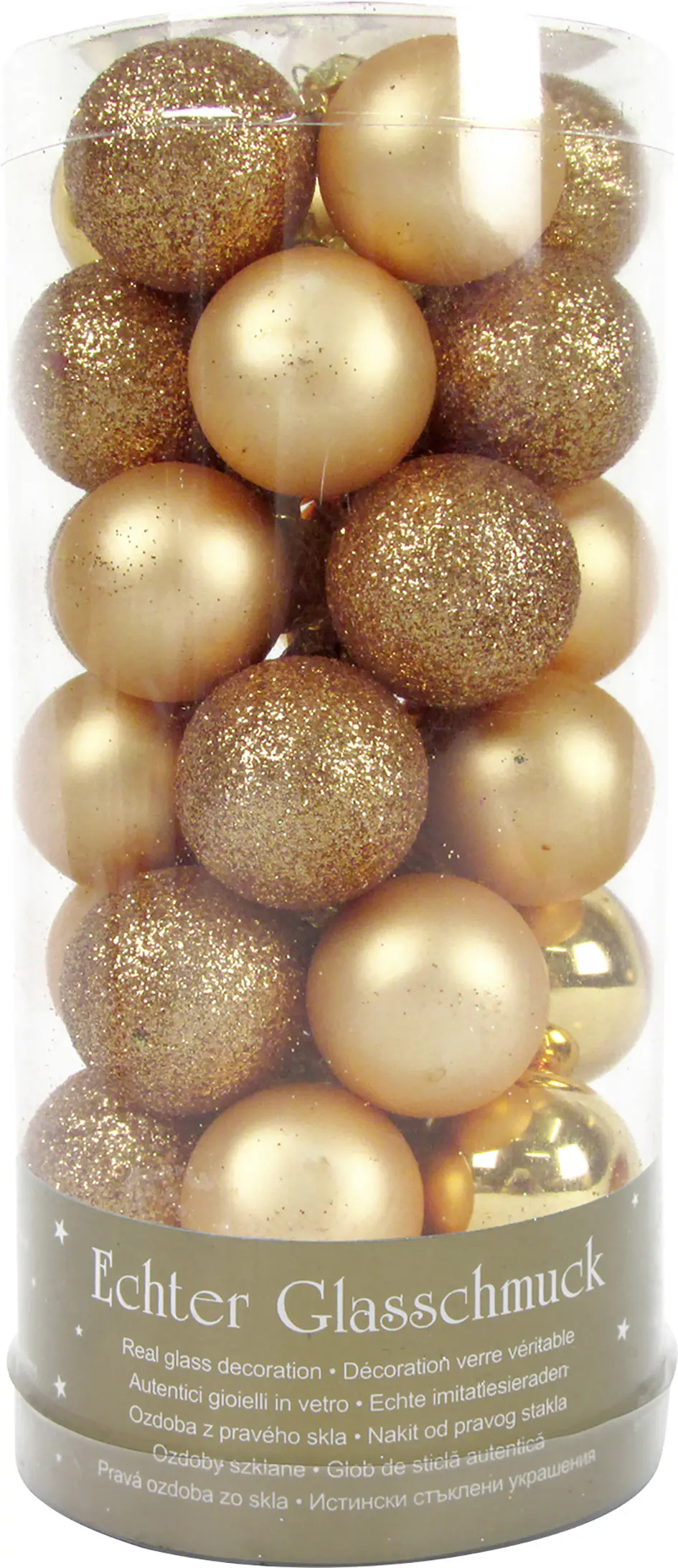 Weihnachtskugeln aus Kunststoff Ø 2,5 cm kupfer-orange 2,5 cm 35 Stück