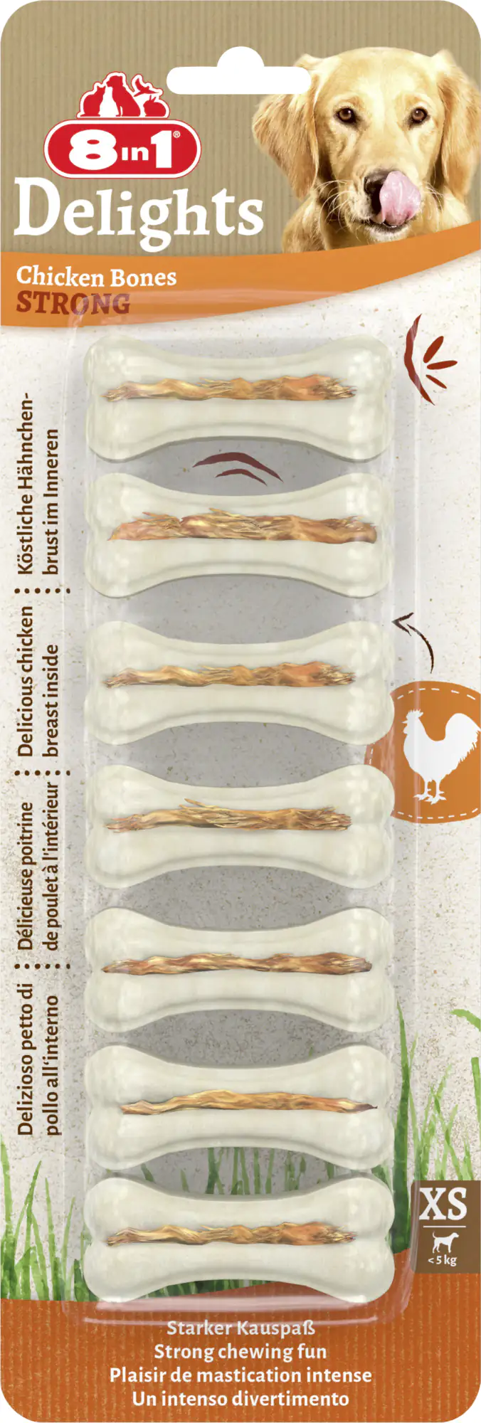 8in1 Kauknochen Delights Strong XS