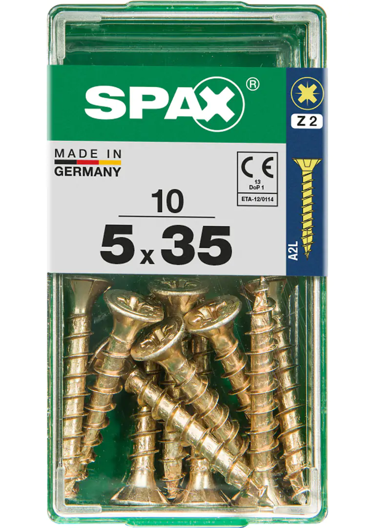 Spax Universalschrauben 5.0 x 35 mm PZ 2 - 10 Stk.