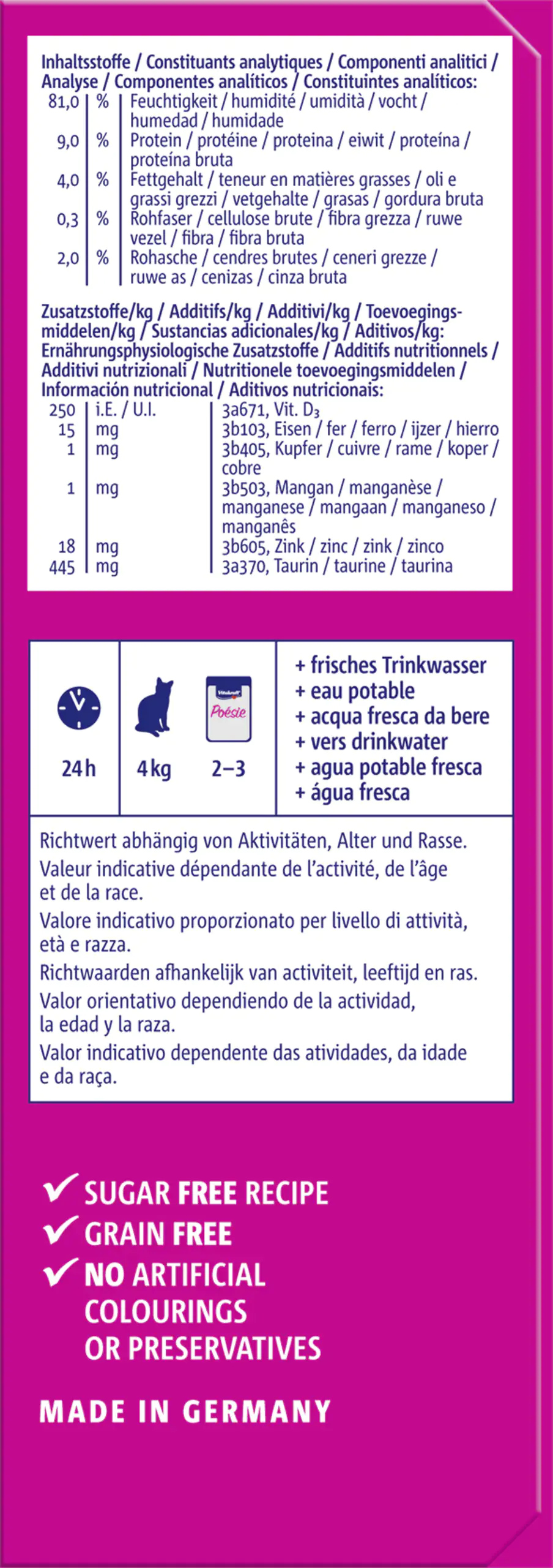 Vitakraft Poésie Katzenfutter Délice Gelée Country Selection 6 x 85 g