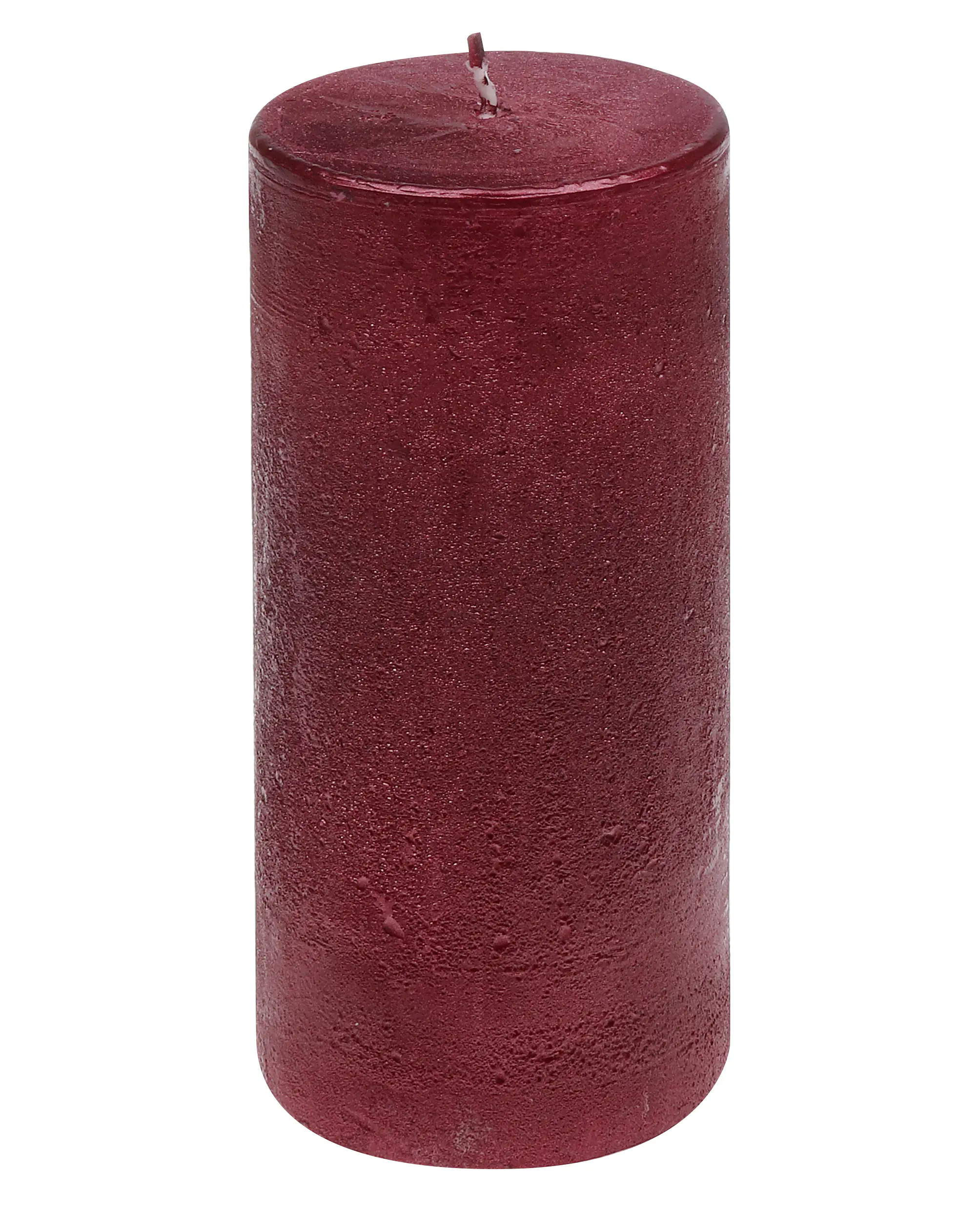 Steinhart Stumpenkerze Rustic-Glanz Ø 6,8 x 15 cm altrot 