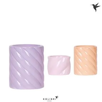 Kolibri Home Blumentopf Candy Mix Keramik Ø 6 x 10 cm 2-fach sortiert
