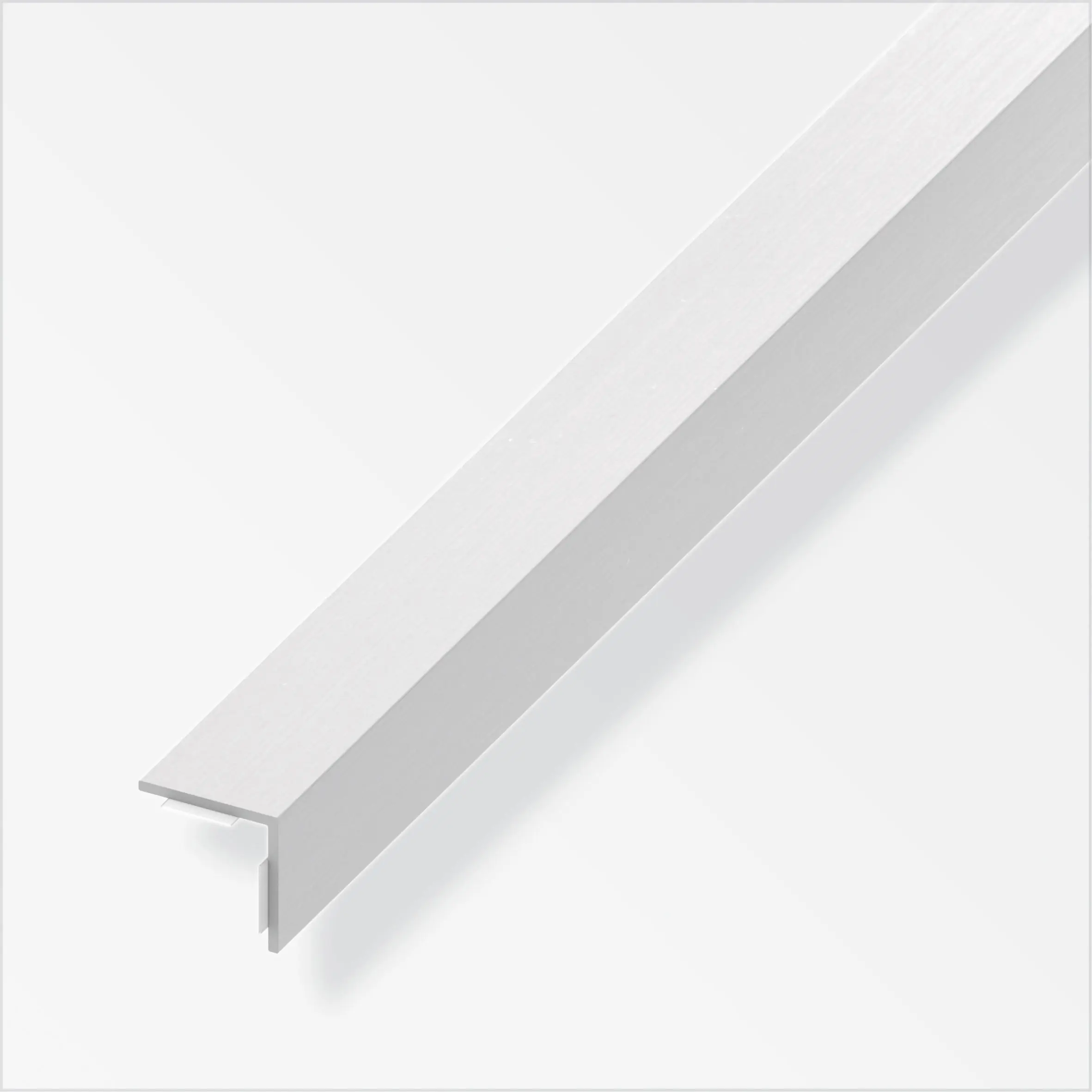 alfer Winkel 1 m, 20 x 20 mm PVC (Kunststoff) glatt Edelstahloptik alfer Winkel 1 m, 20 x 20 mm PVC (Kunststoff) glatt Edelstahloptik