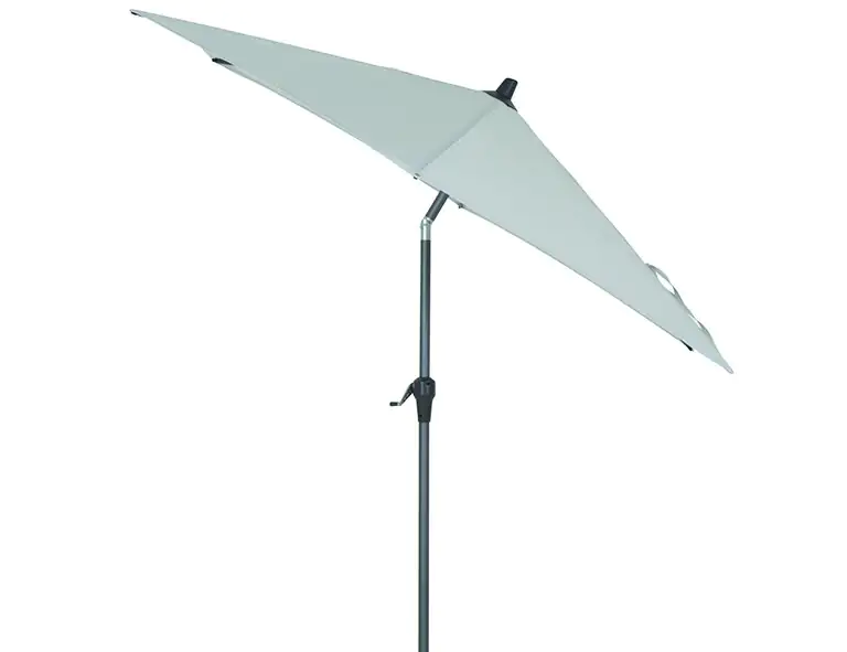 Siena Garden Mittelstockschirm Avio grau Ø 250 cm