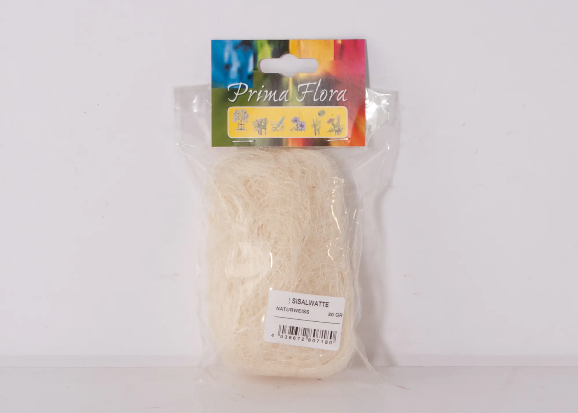 Sisal 20 g natur weiß