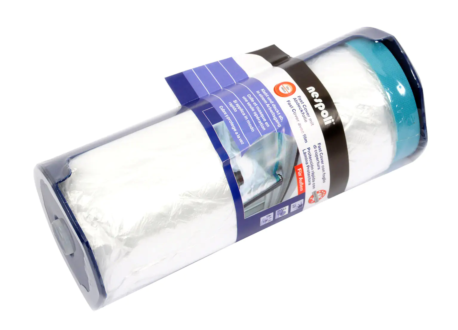 Nespoli Fast Cover Abdeckfolie-Abroller 15 m x 1,40 m