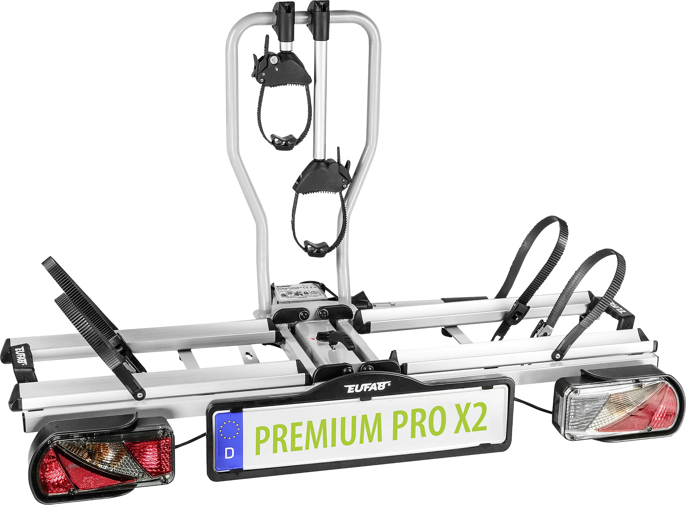 EUFAB Fahrradheckträger PREMIUM PRO X2 für 2 Fahrräder komplett vormontiert EUFAB Fahrradheckträger PREMIUM PRO X2 für 2 Fahrräder komplett vormontiert