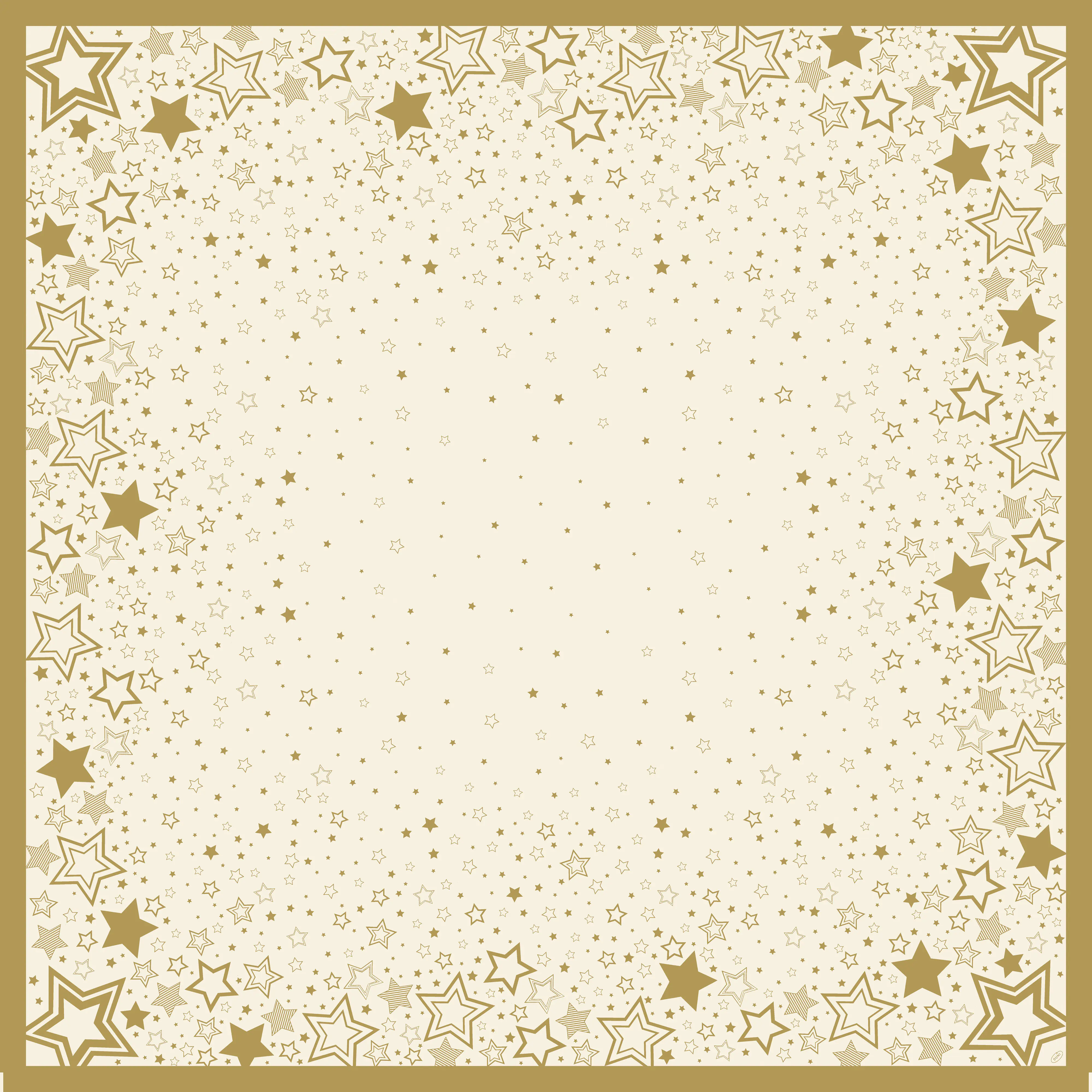 Duni Mitteldecke holiday star cream 84 x 84 cm