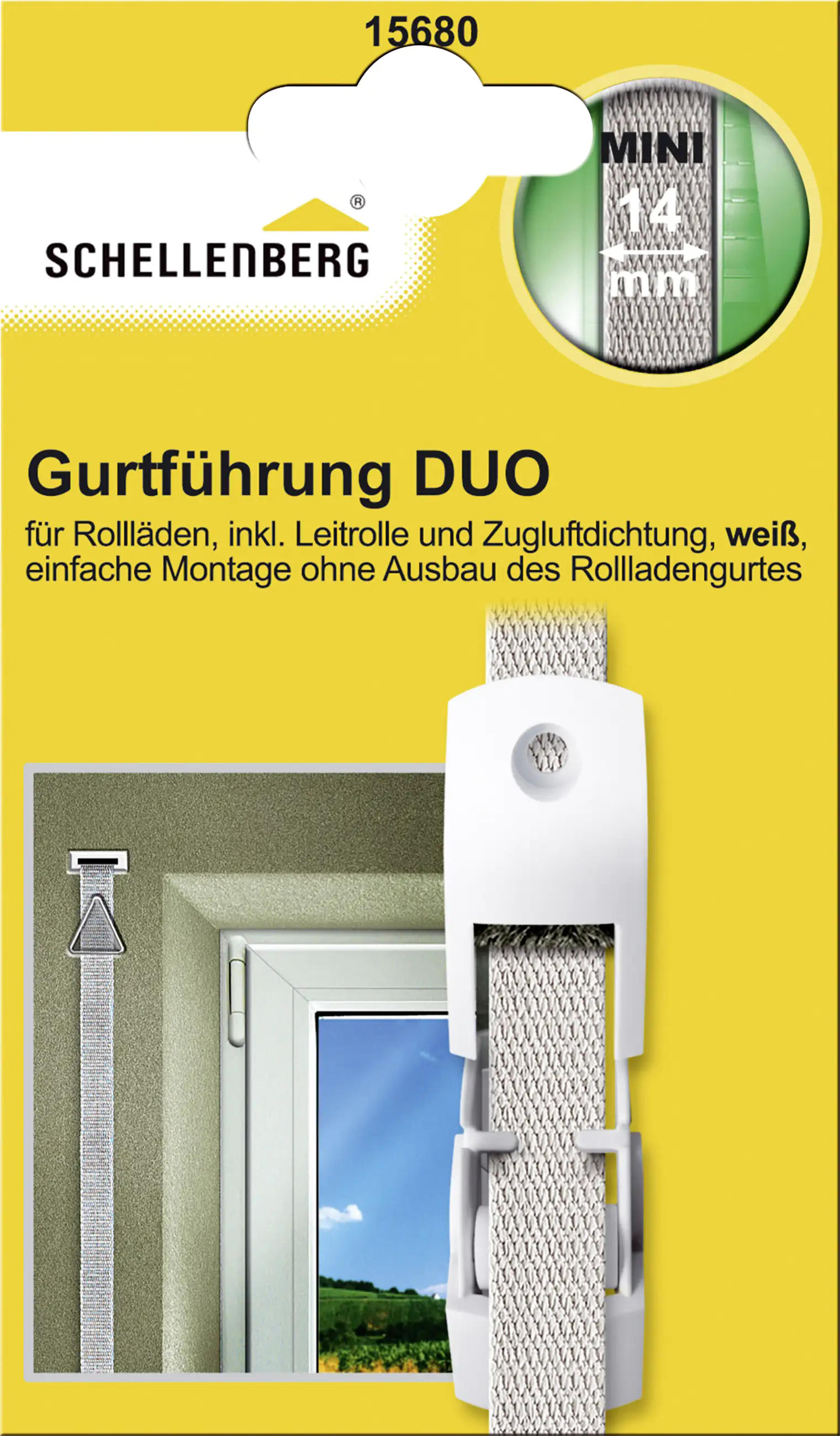 Schellenberg Gurtführung Duo System Mini weiß