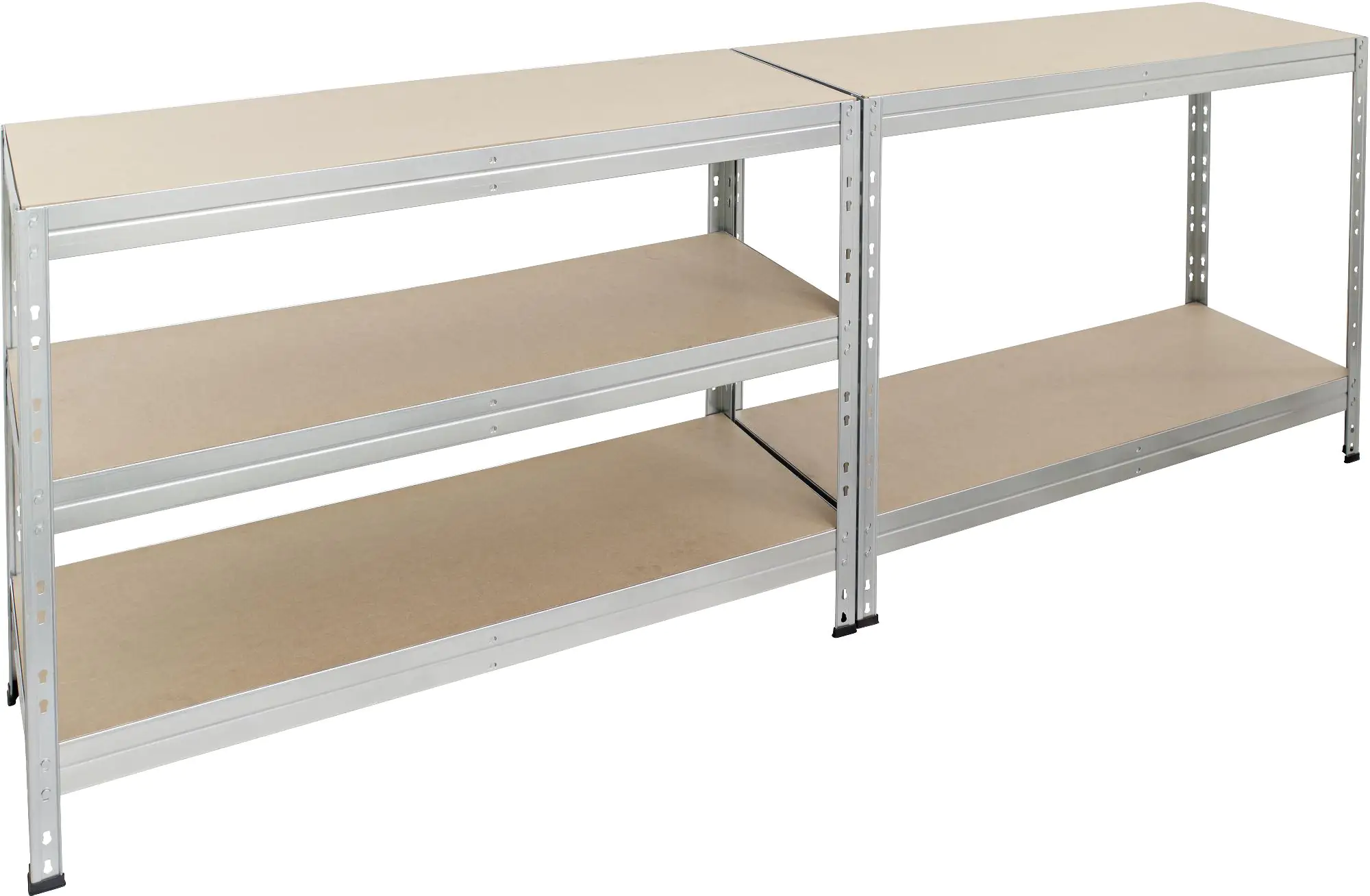 Rivet Metallsteckregal L 180 x 120 x 50 cm 5 Holzböden 1500 kg