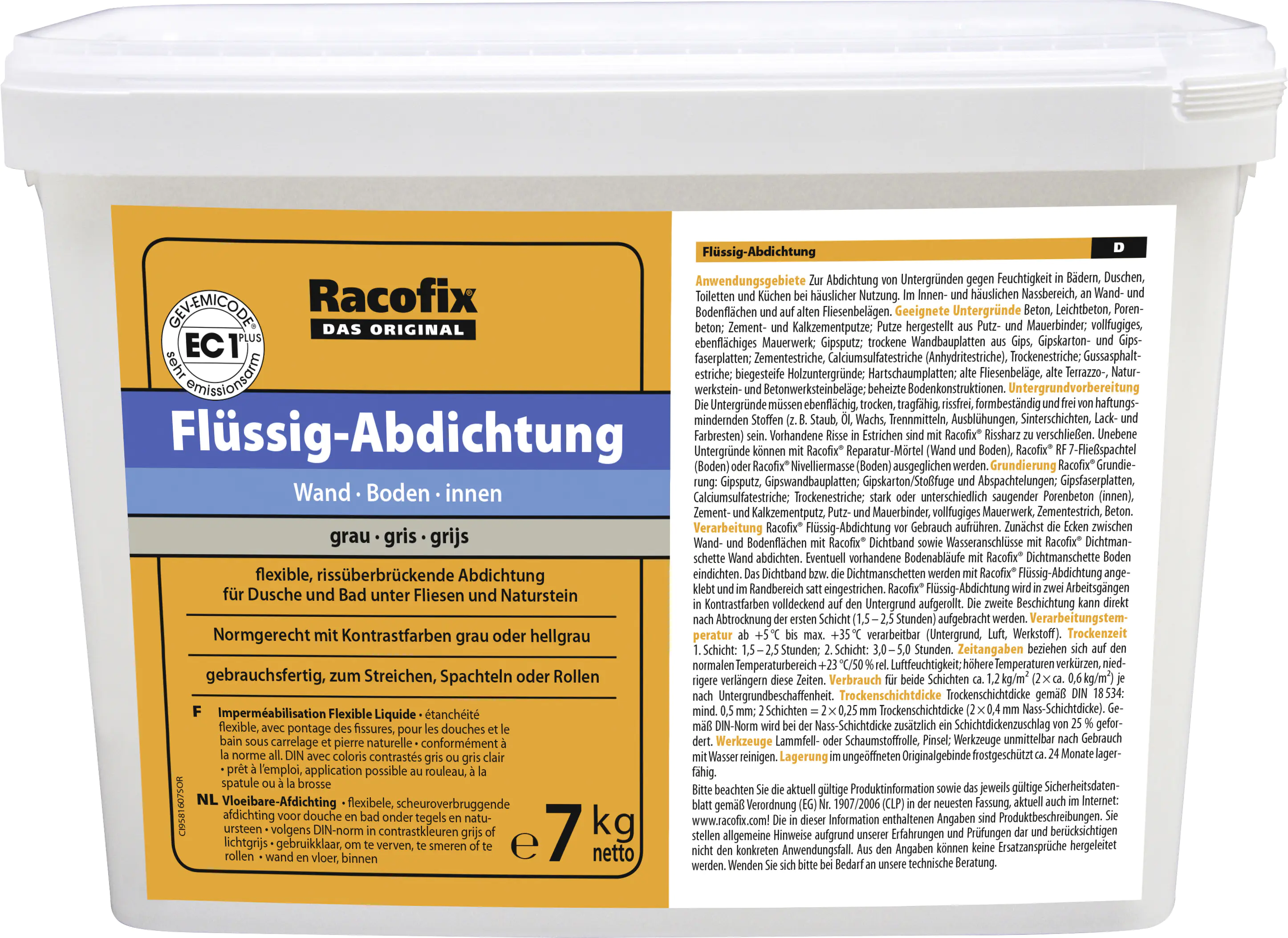 Racofix Flüssig-Abdichtung 7 kg